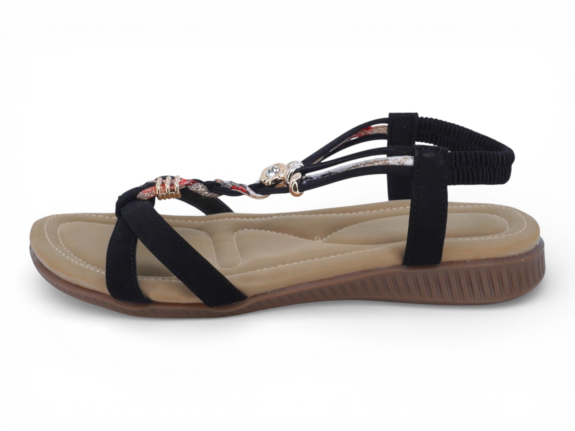 Women's Black Joni Padded Sandal