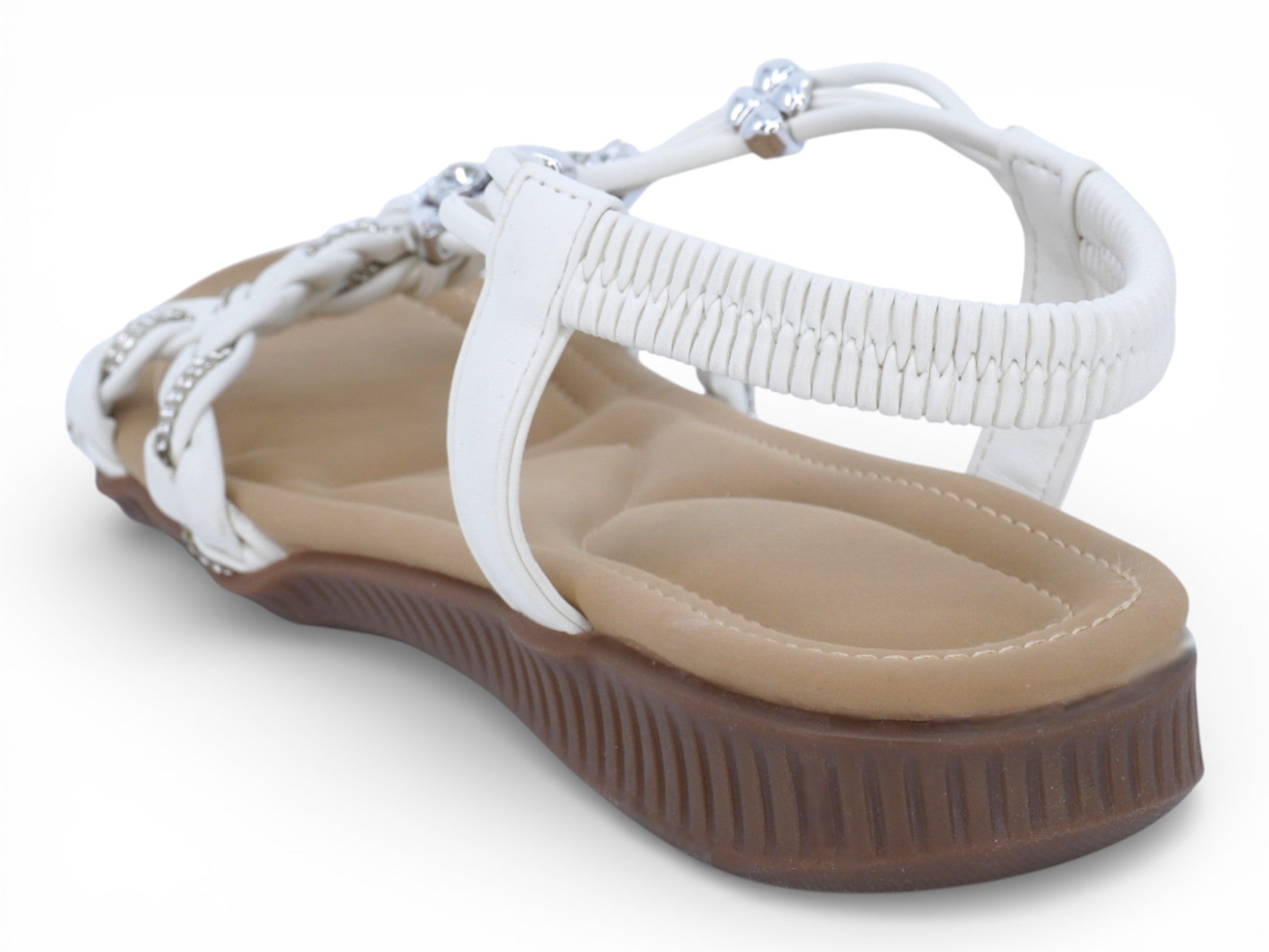 Women's White Brexlee Padded Sandal