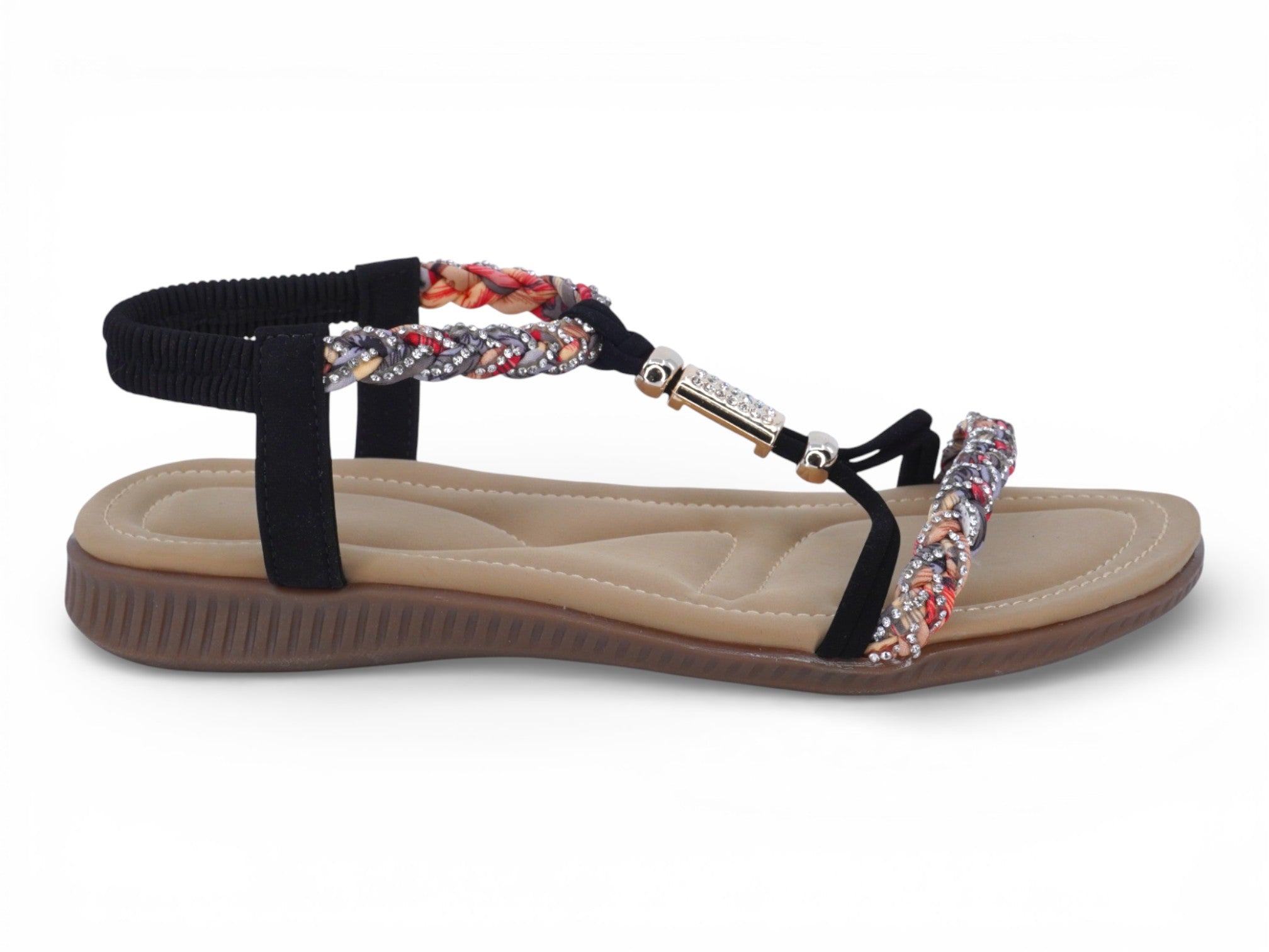 Women's Black Deia Padded Sandal