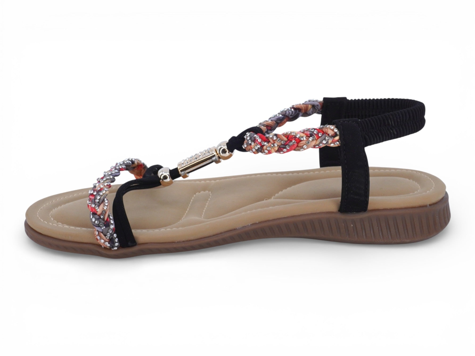 Women's Black Deia Padded Sandal