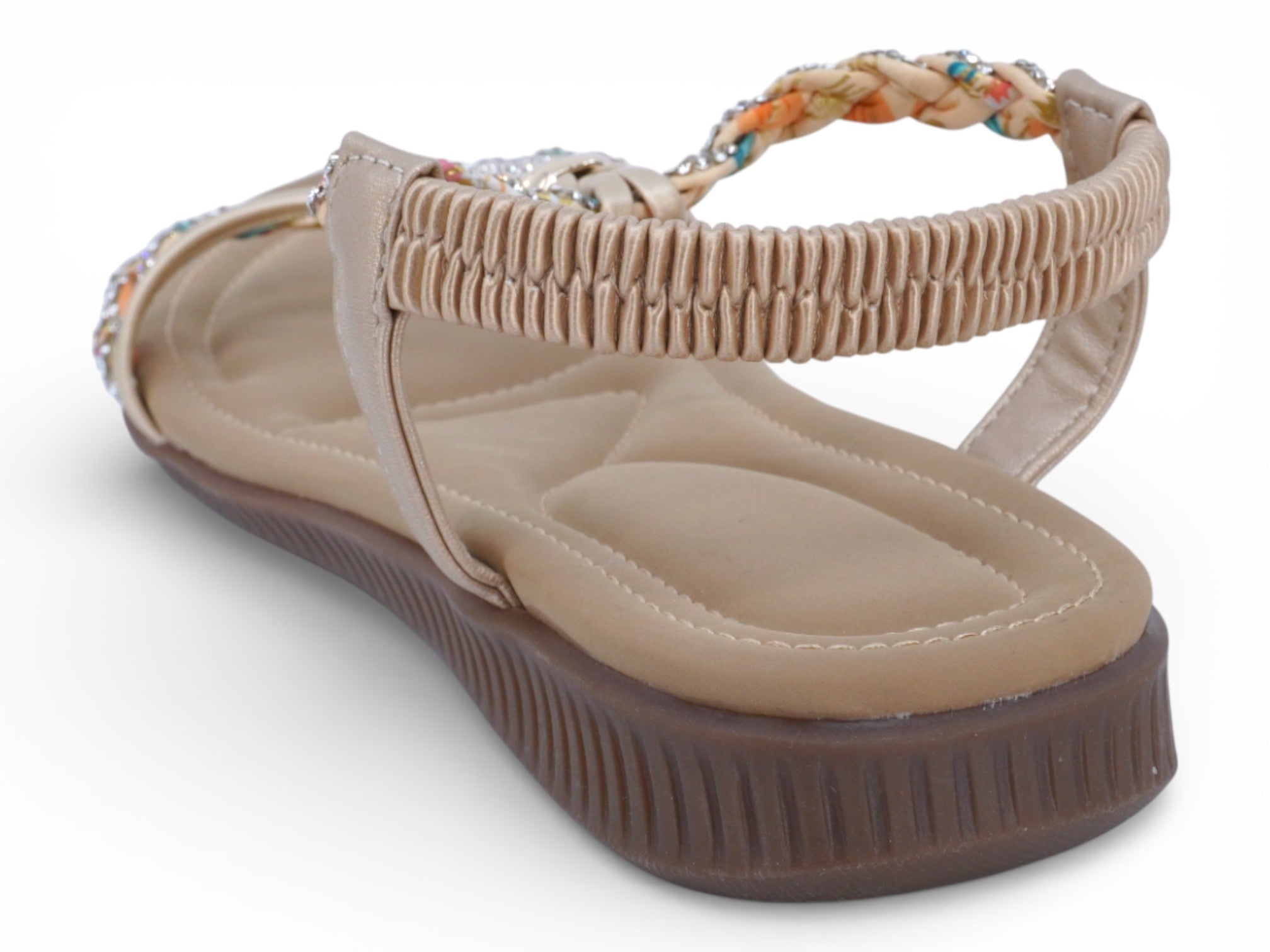 Women's Gold Deia Padded Sandal