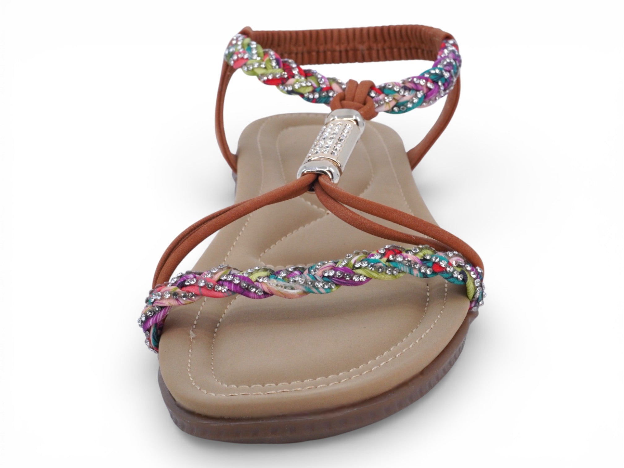 Women's Tan Deia Padded Sandal