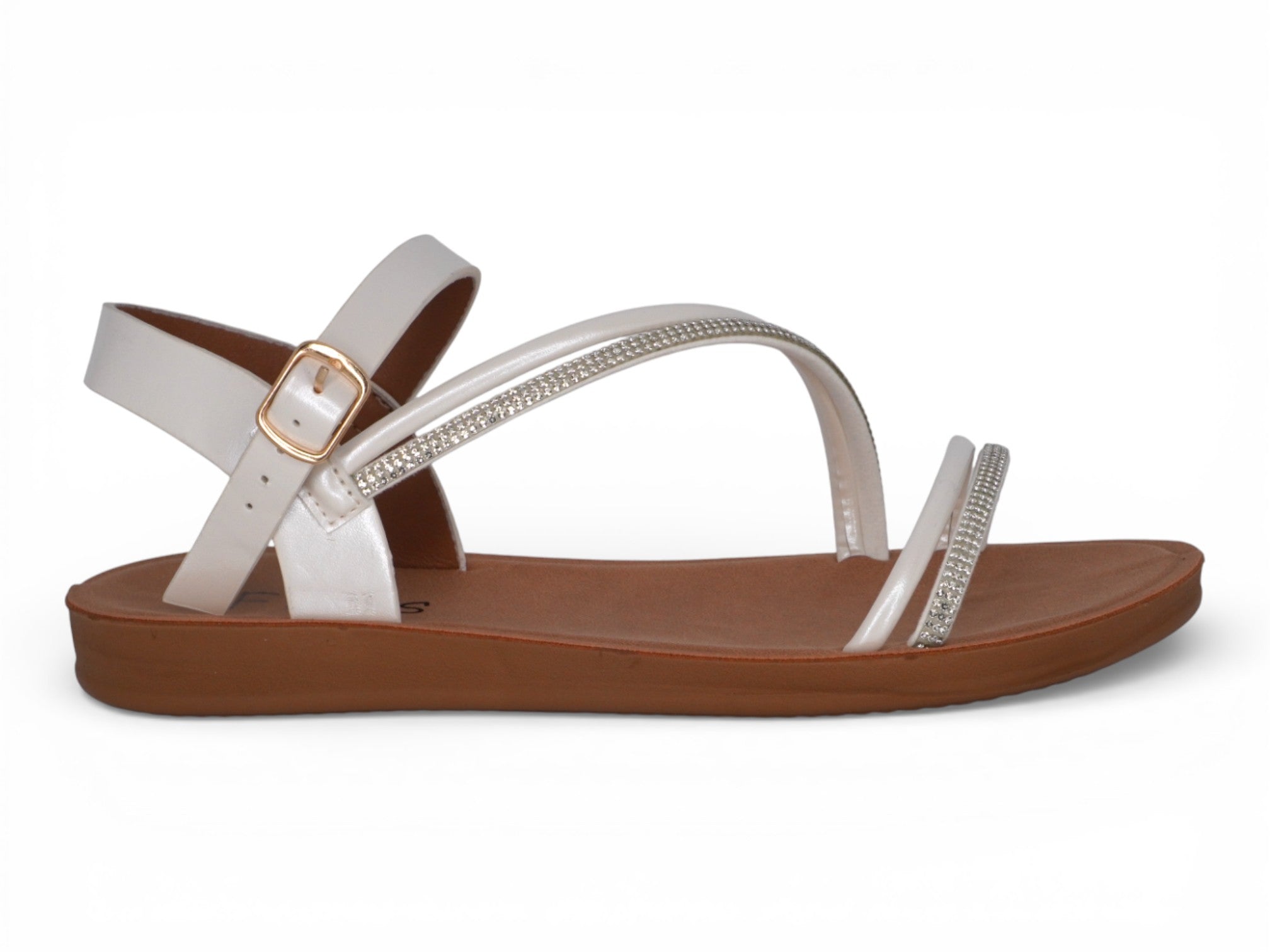 Women's White Zadie Sandal