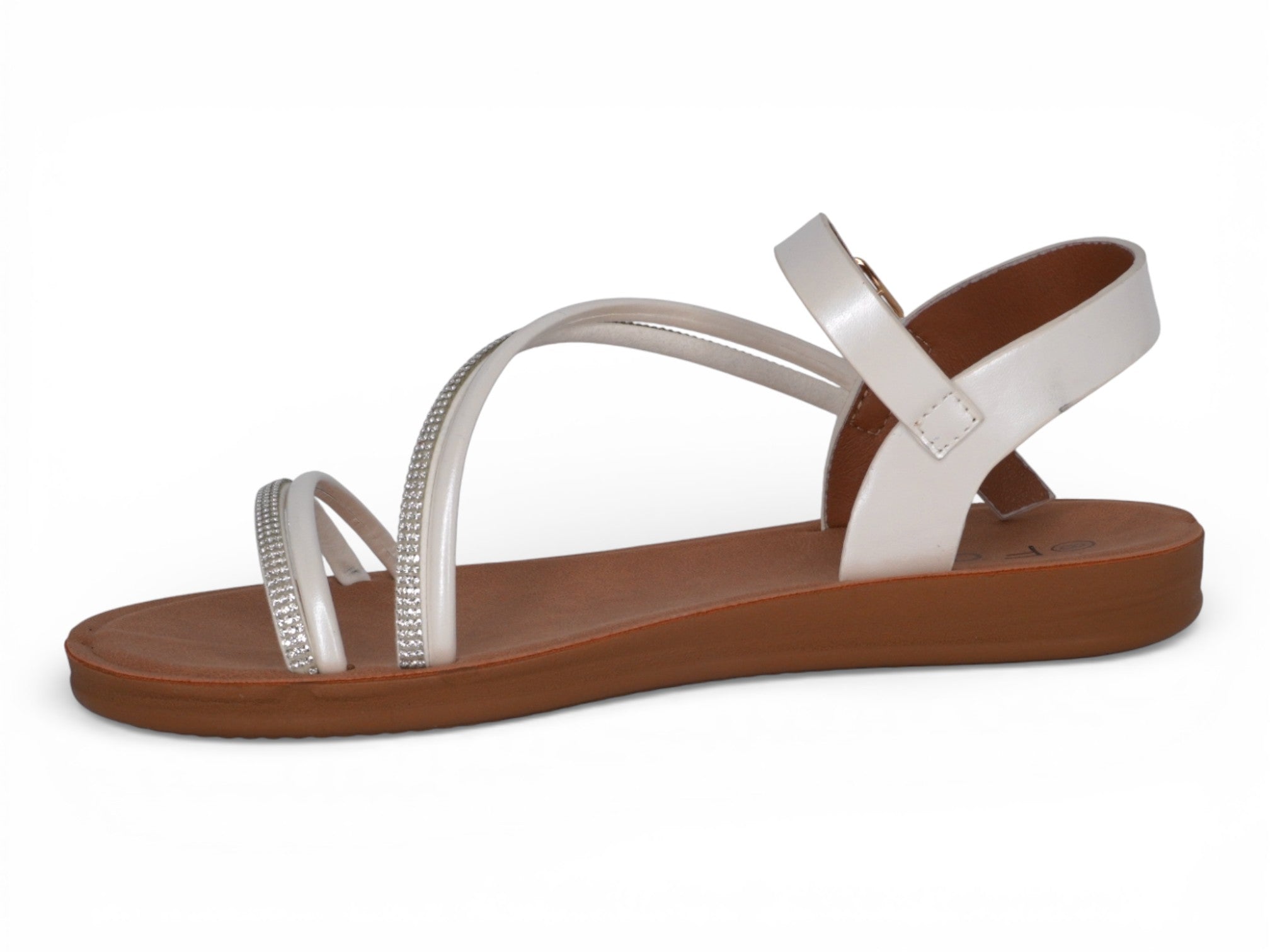 Women's White Zadie Sandal