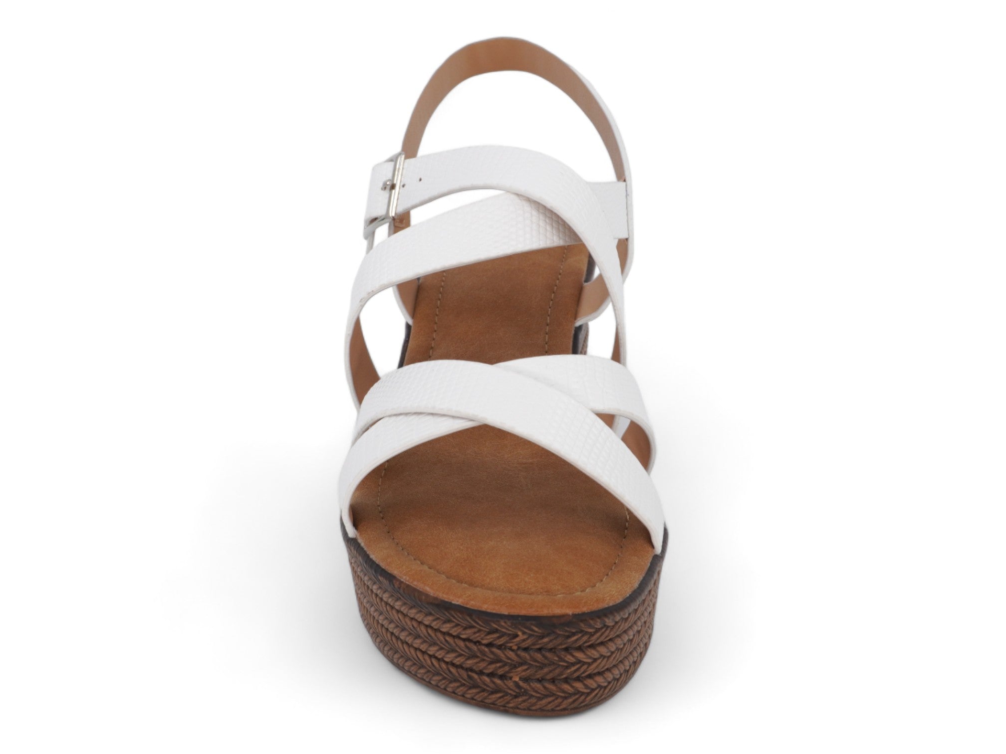 Women's White Zelda Wedge