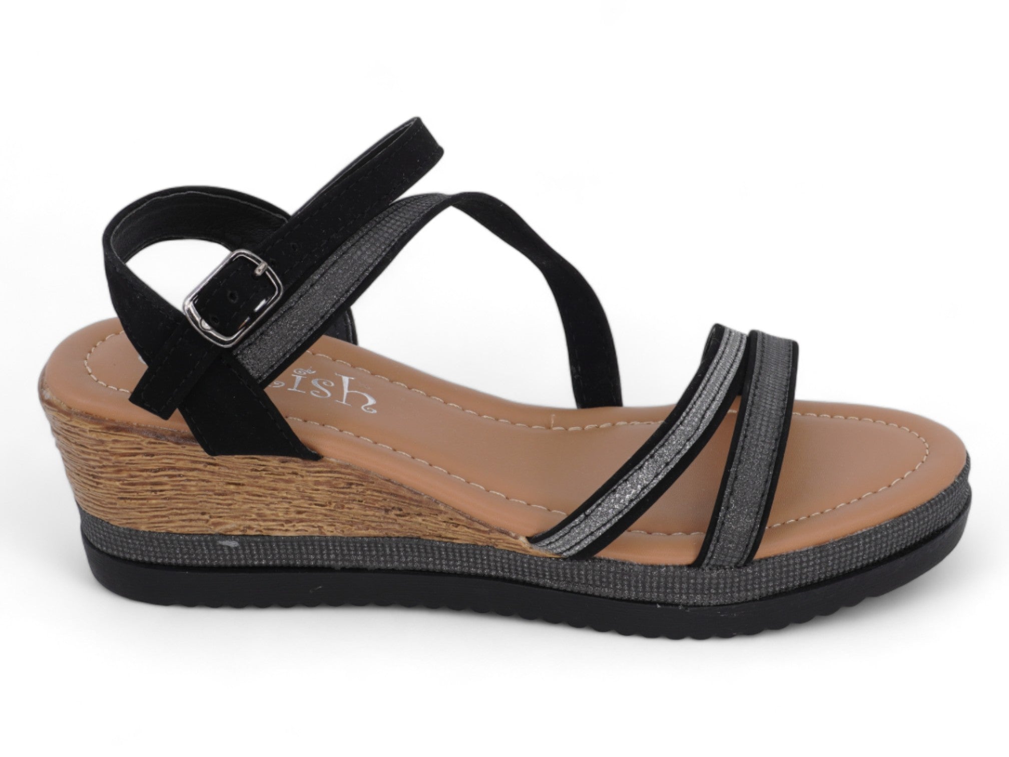 Women's Black Kali Wedge