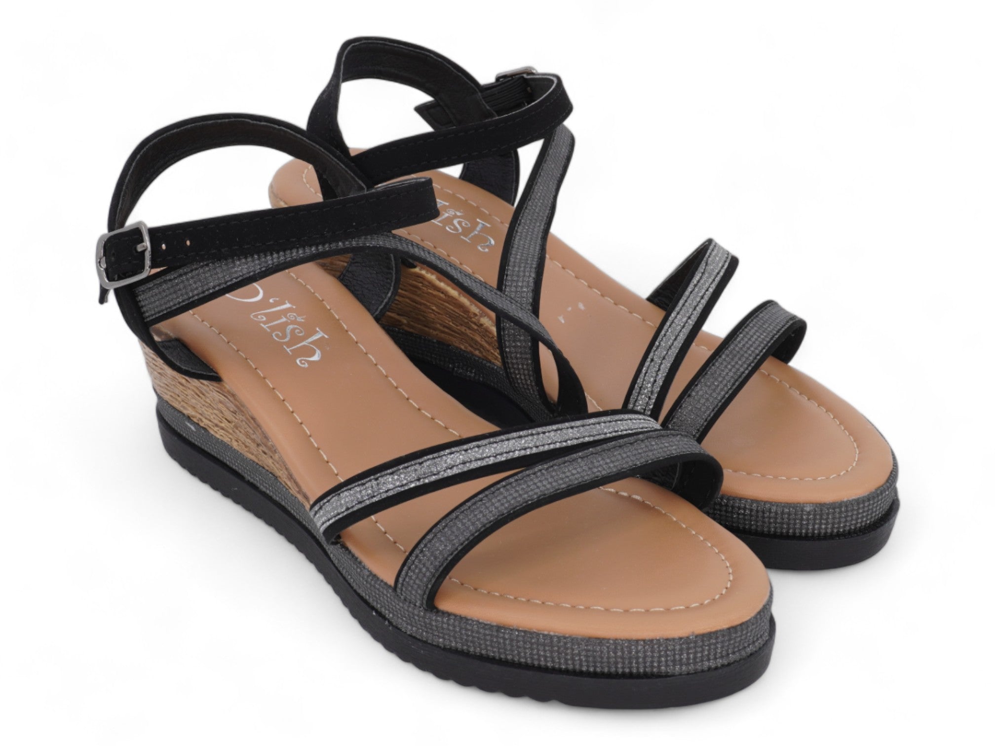 Women's Black Kali Wedge