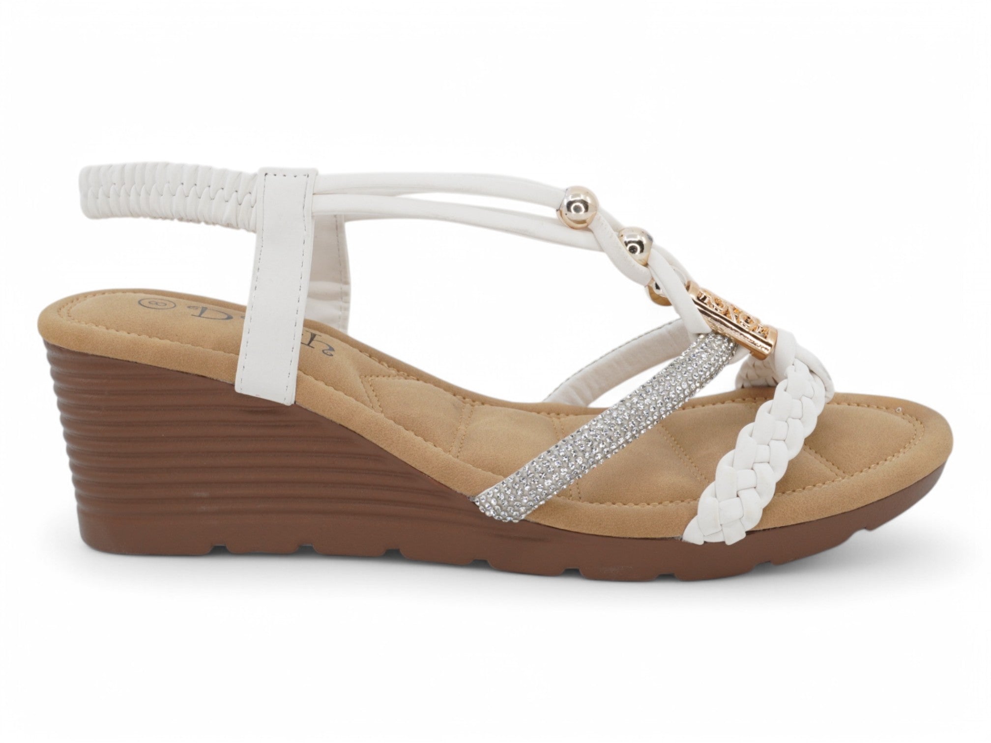 Women's White Kiara Wedge