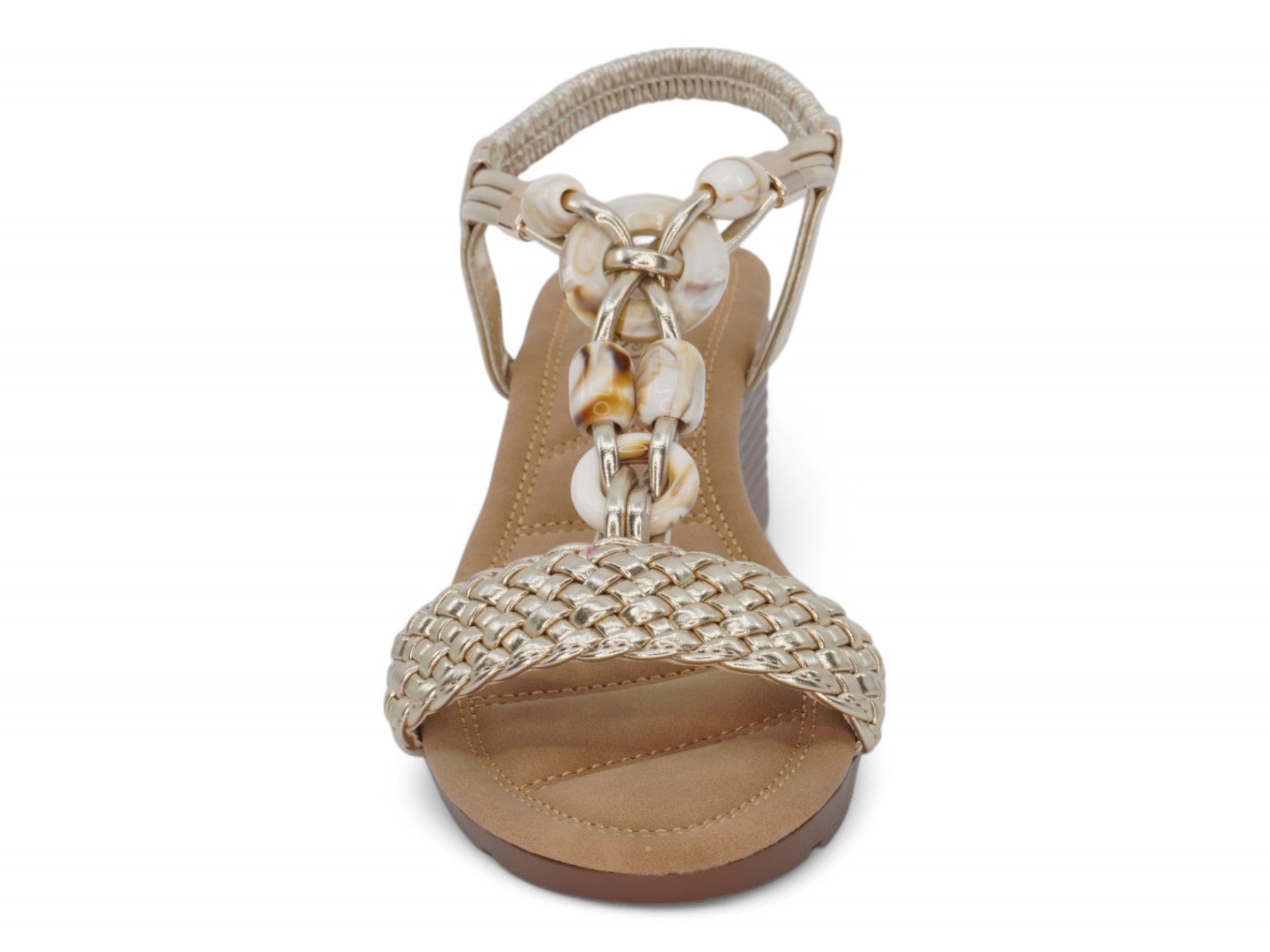 Women's Gold Shell Wedge