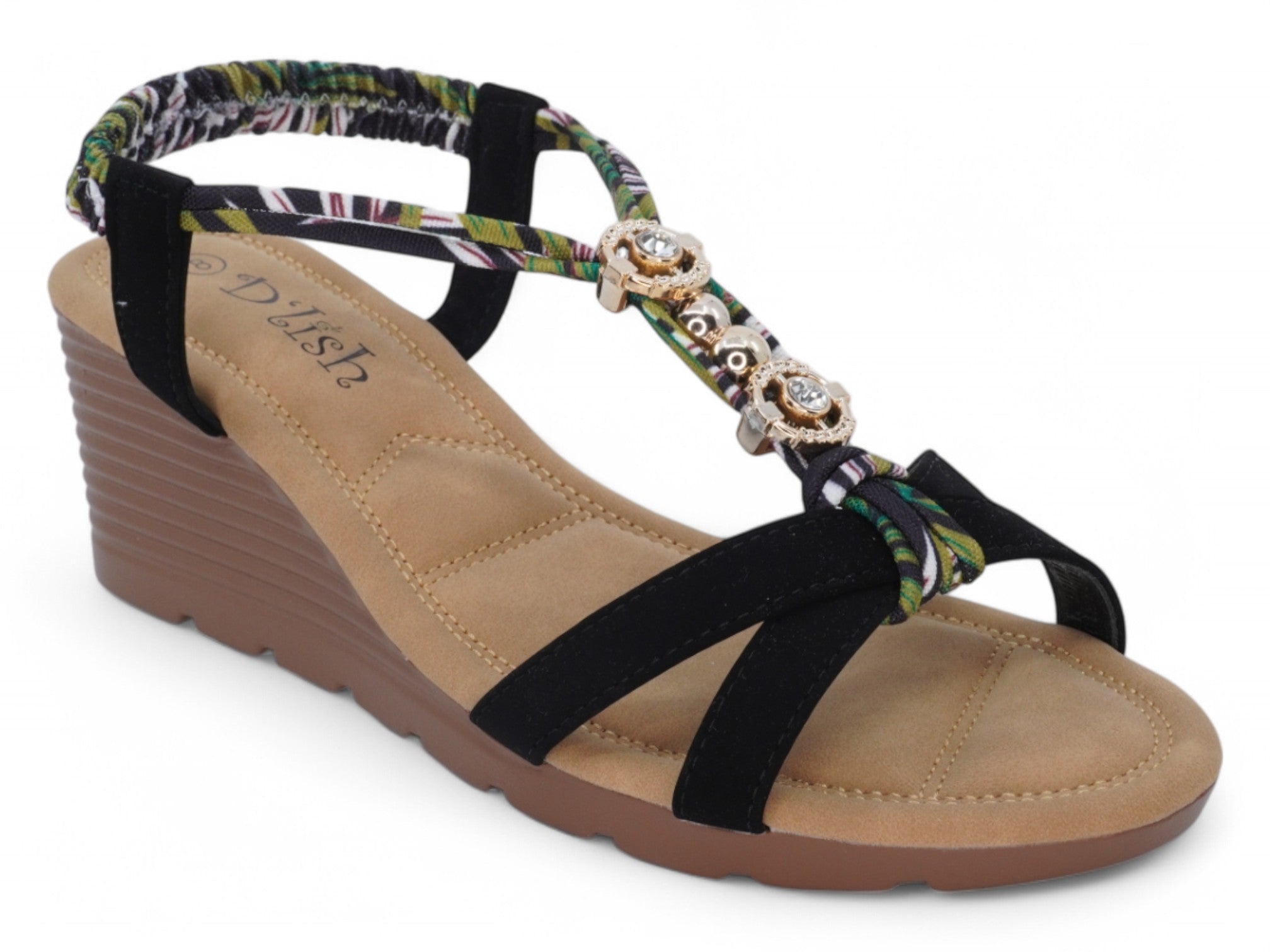 Women's Black Bahama Wedge