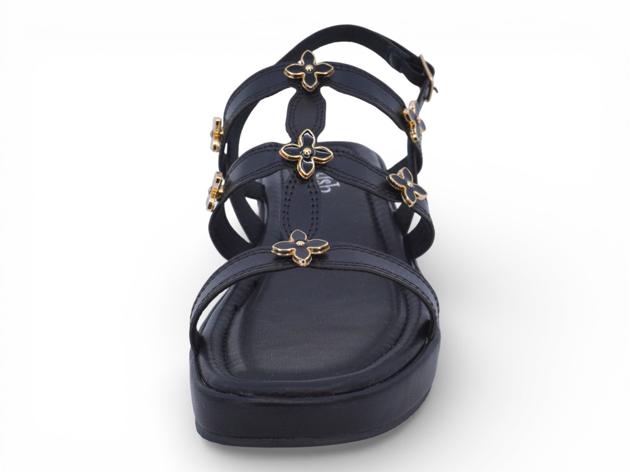 Women's Black Dolores Gladiator Wedge