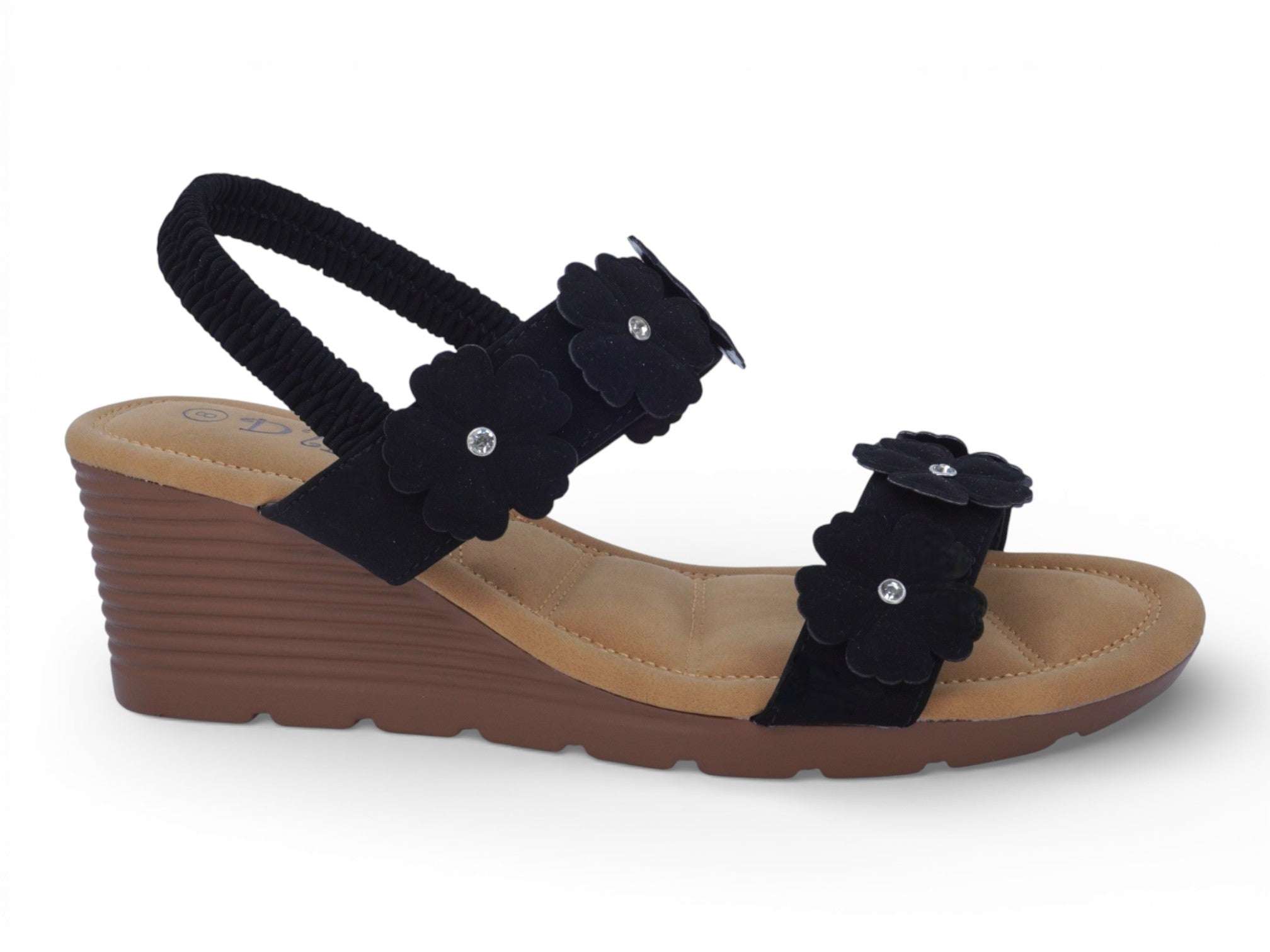 Women's Black Marigold Wedge