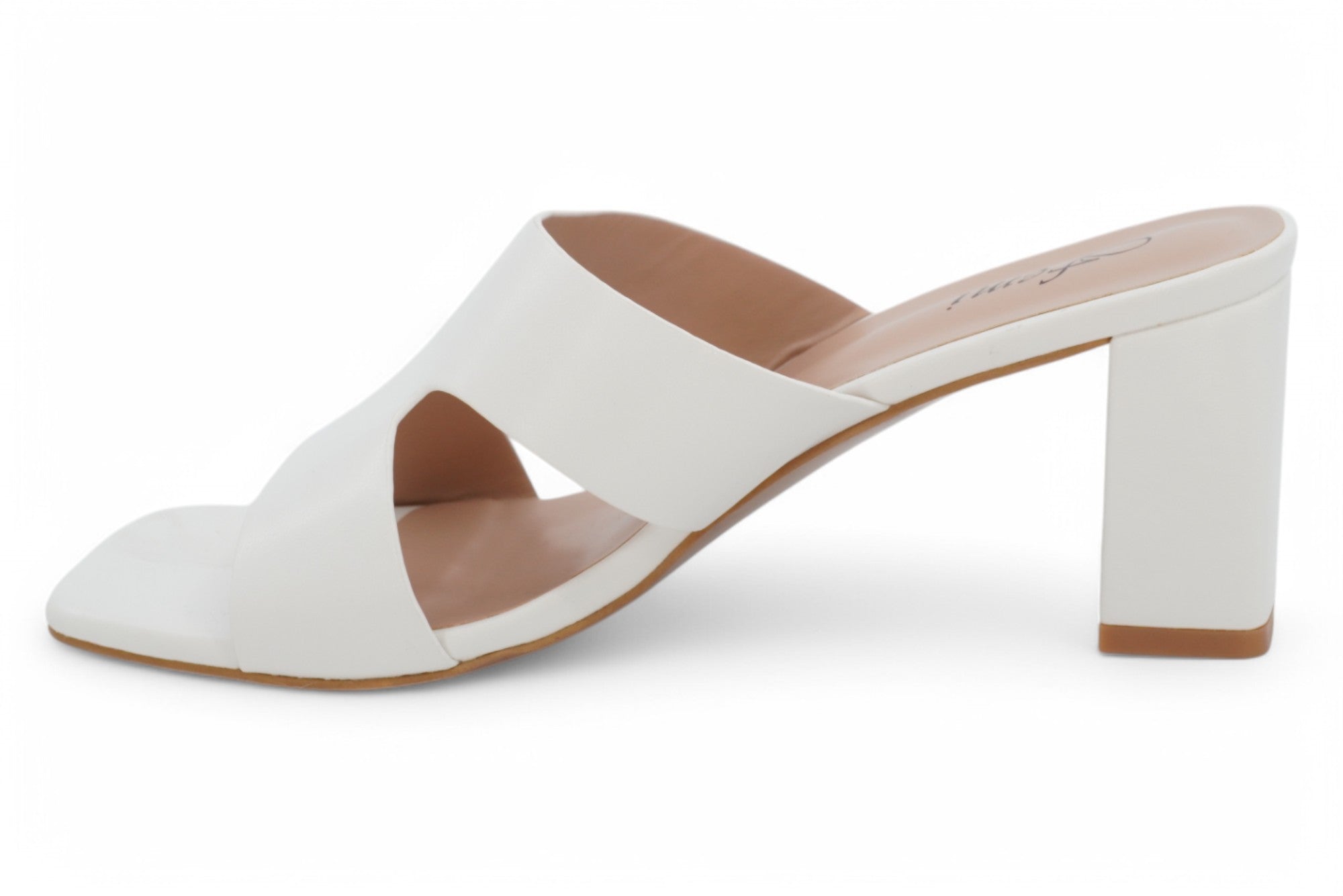 Women's White Madi Heel