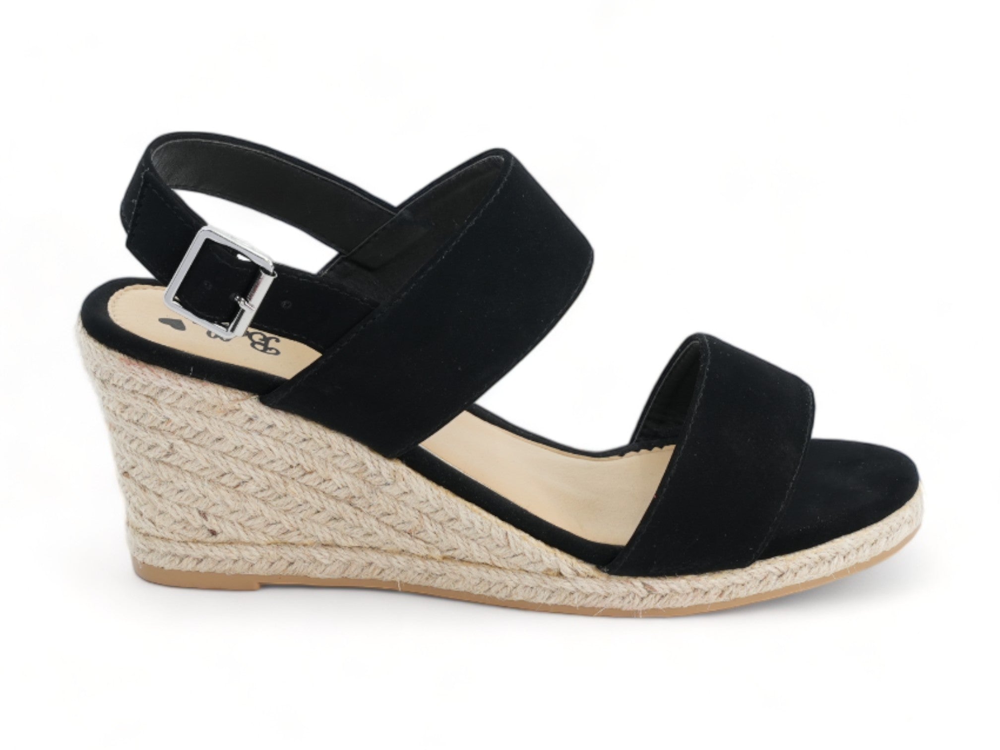 Women's Black Vicky Espadrille Wedge