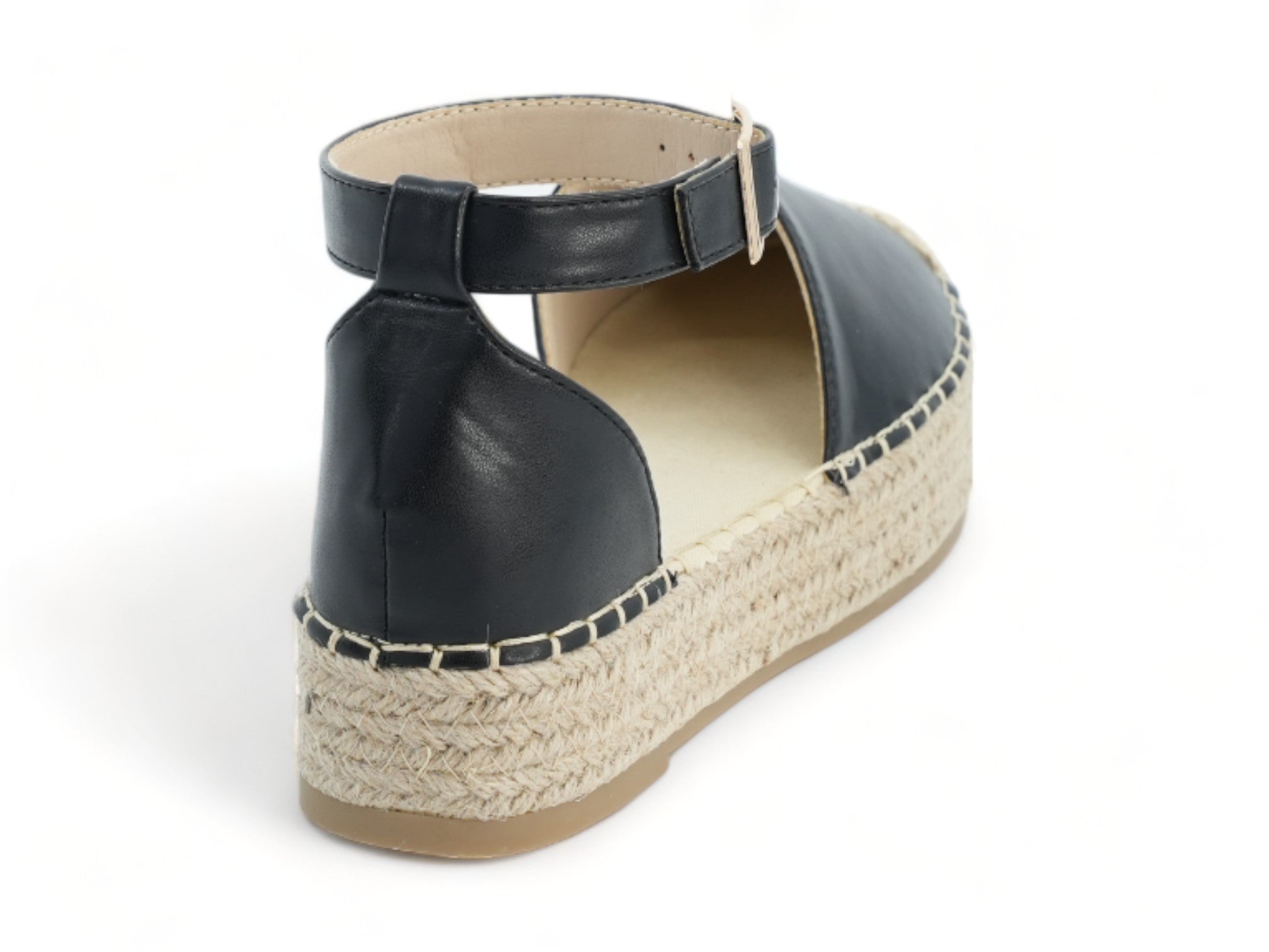 Women's Black Platform Espadrille
