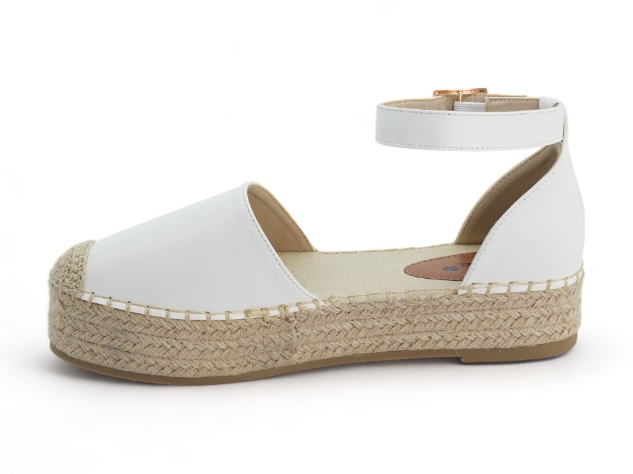 Women's White Platform Espadrille