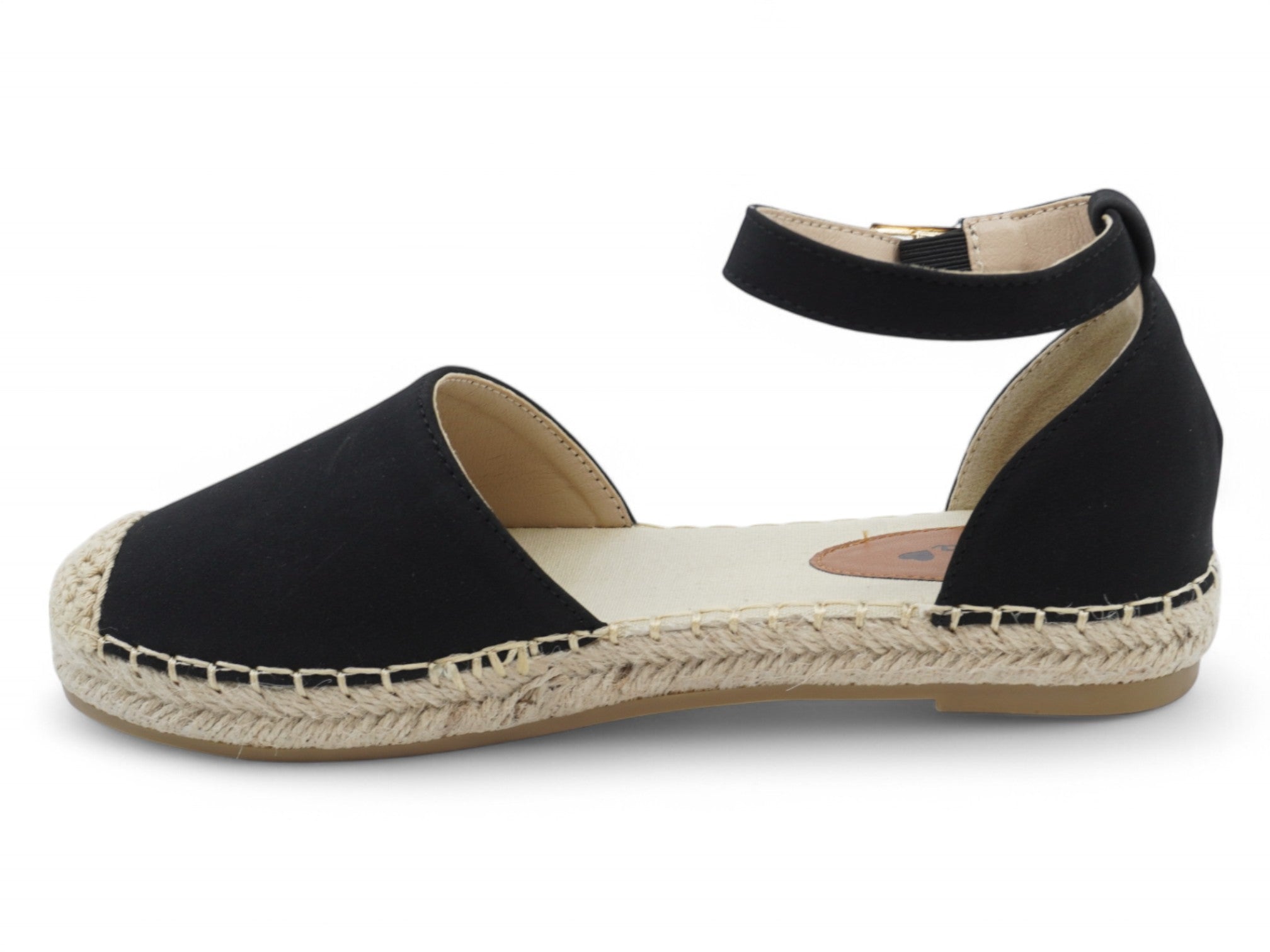 Women's Black Open Shank Shyla Espadrille