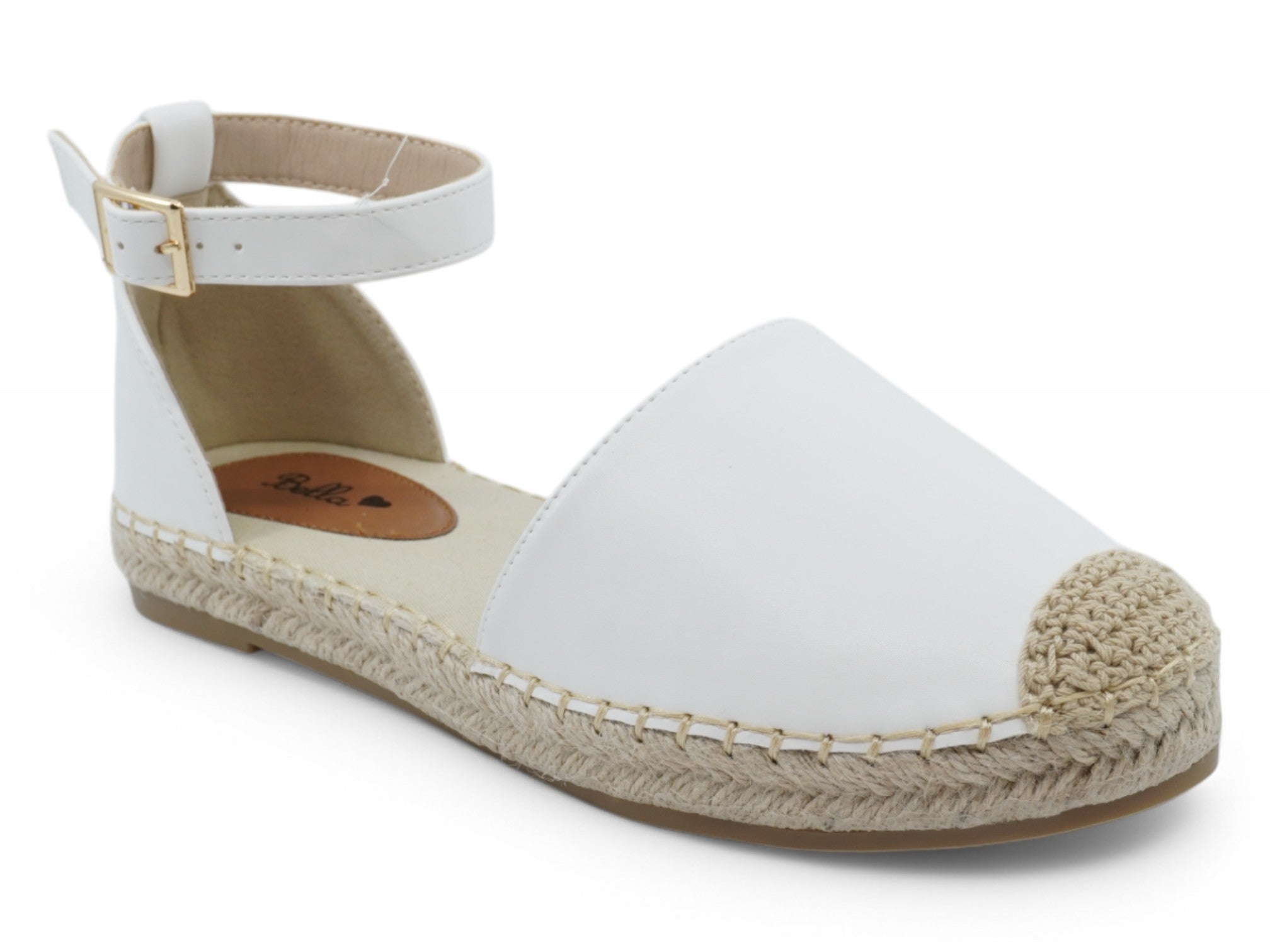 Women's White Open Shank Shyla Espadrille