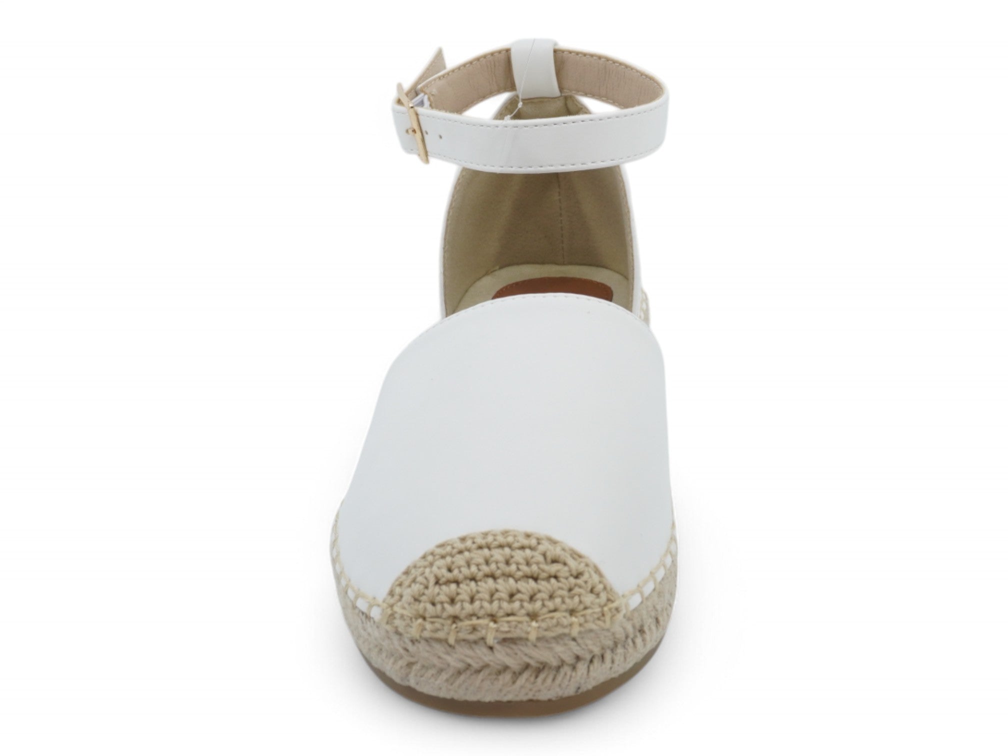 Women's White Open Shank Shyla Espadrille