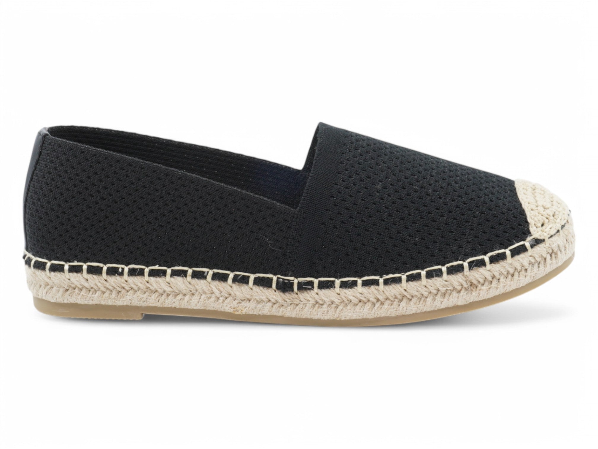 Women's Black Fly Knit Espadrille