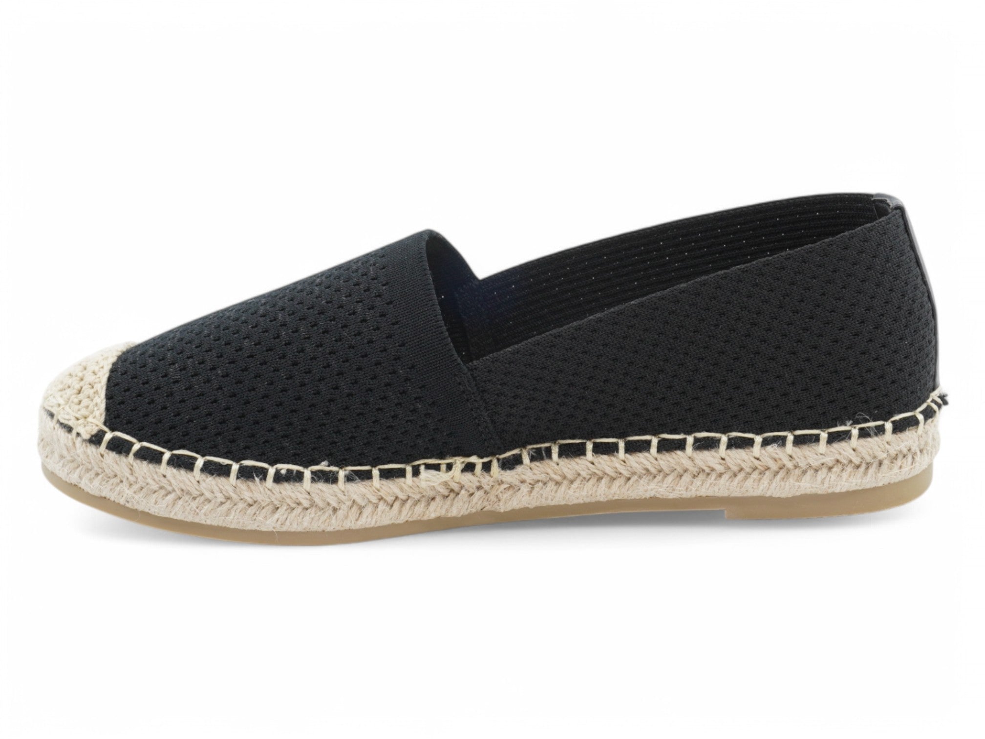 Women's Black Fly Knit Espadrille