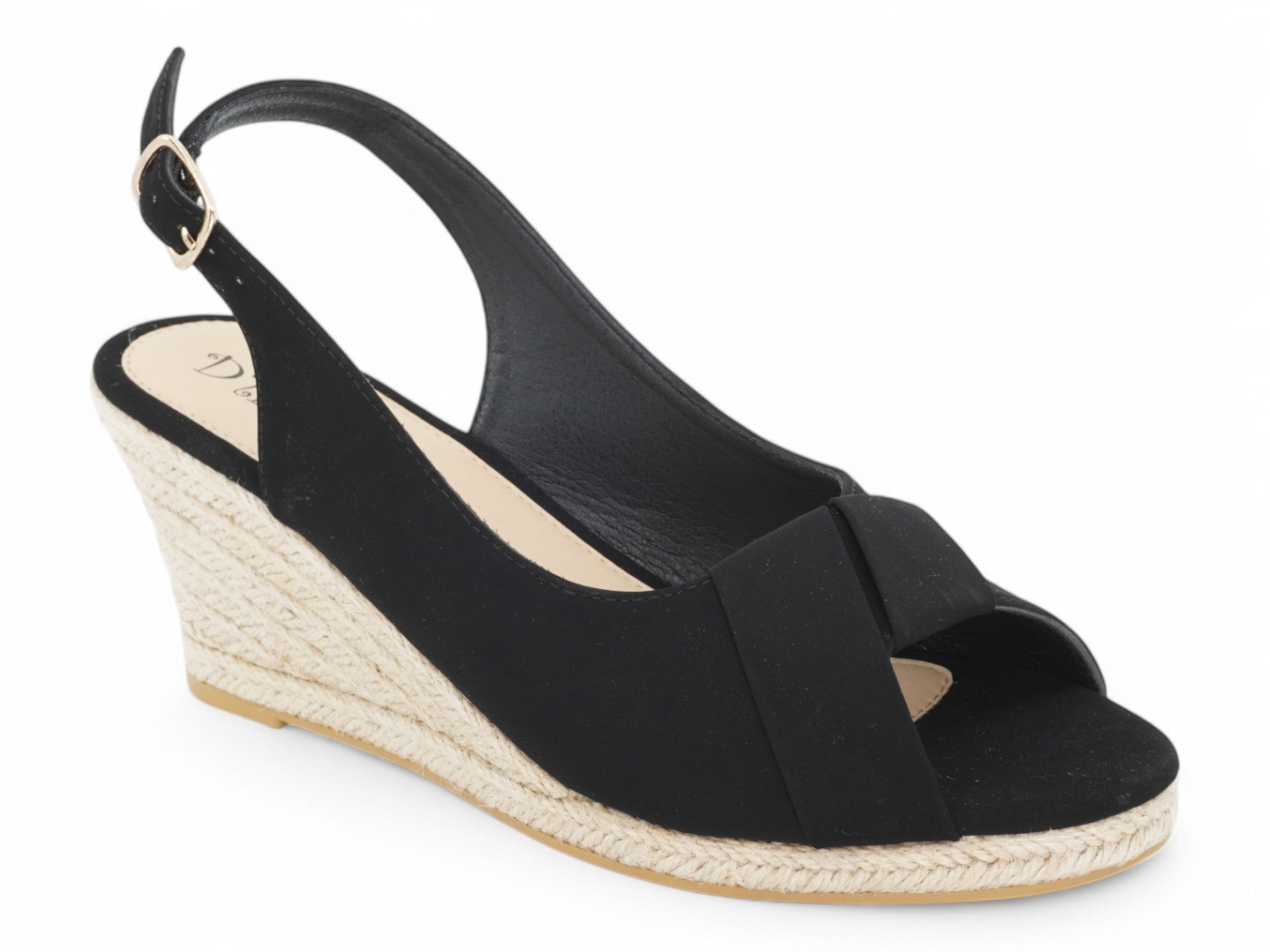Women's Black Aurelia Espadrille Wedge