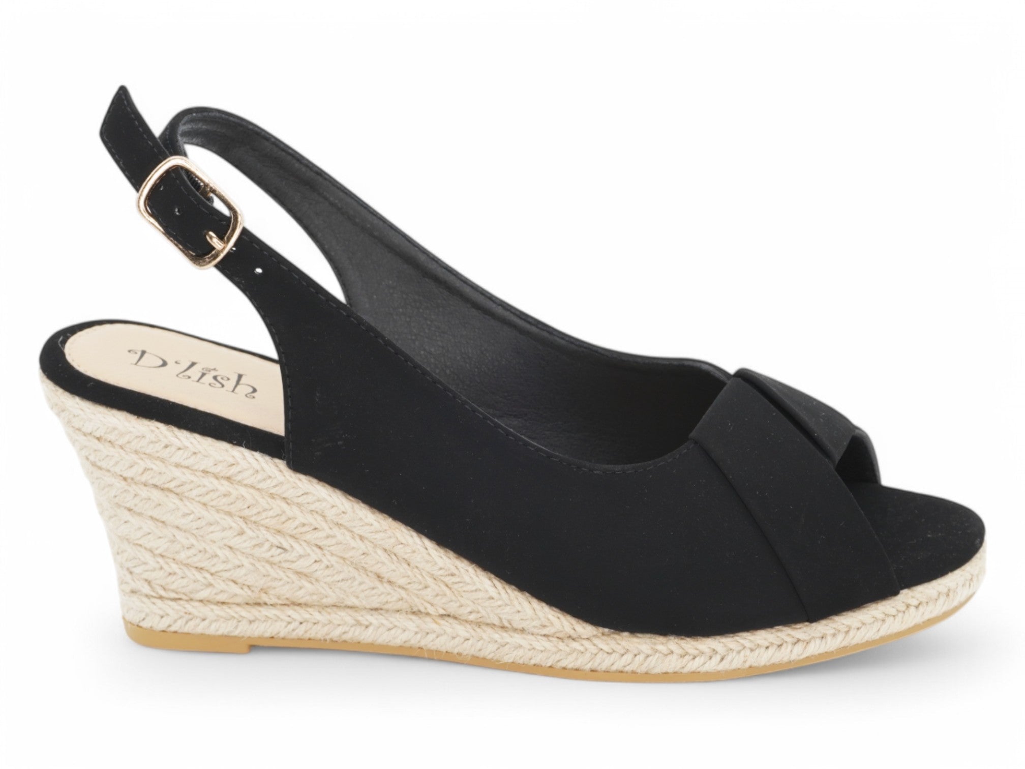 Women's Black Aurelia Espadrille Wedge