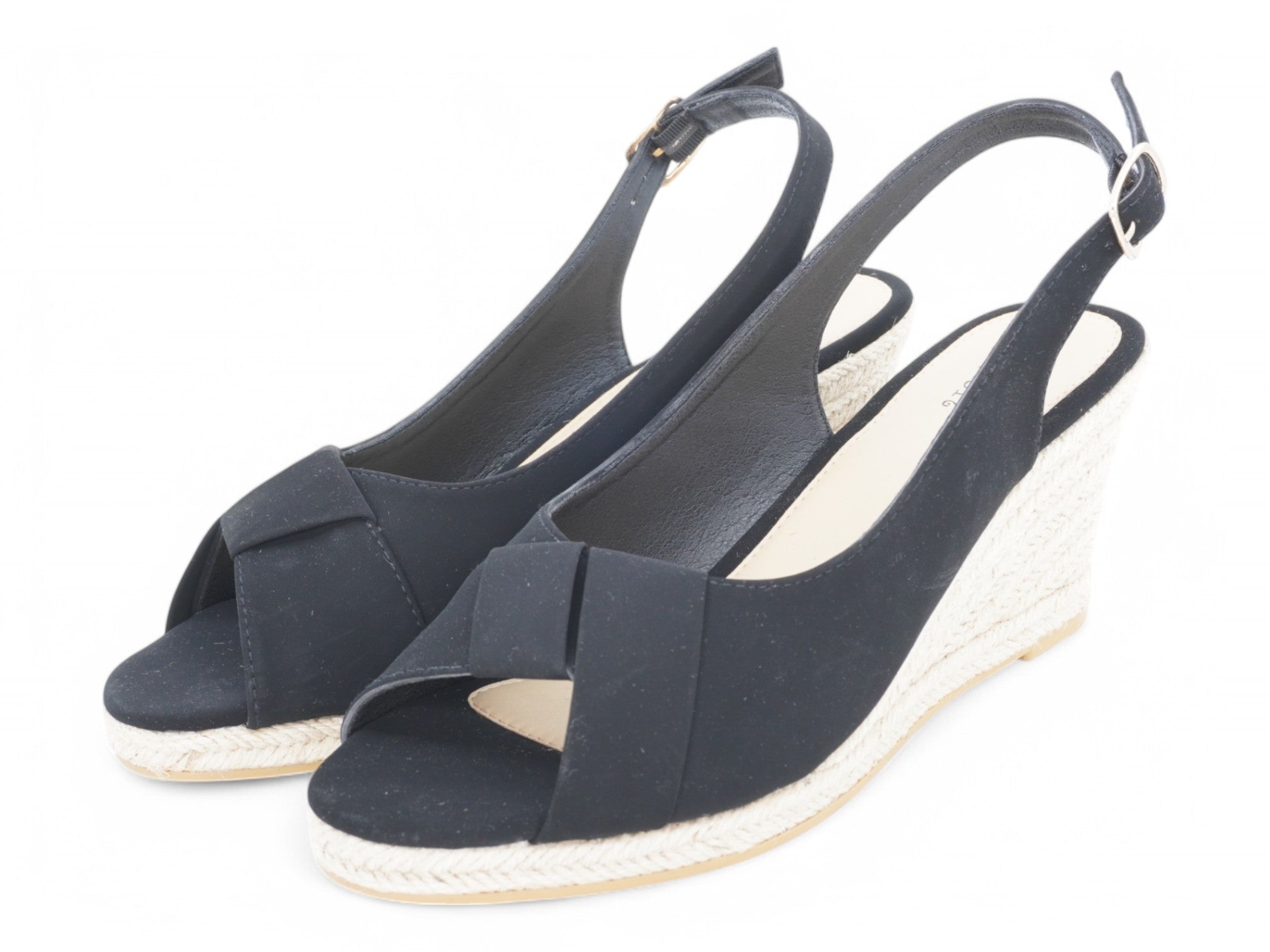 Women's Black Aurelia Espadrille Wedge