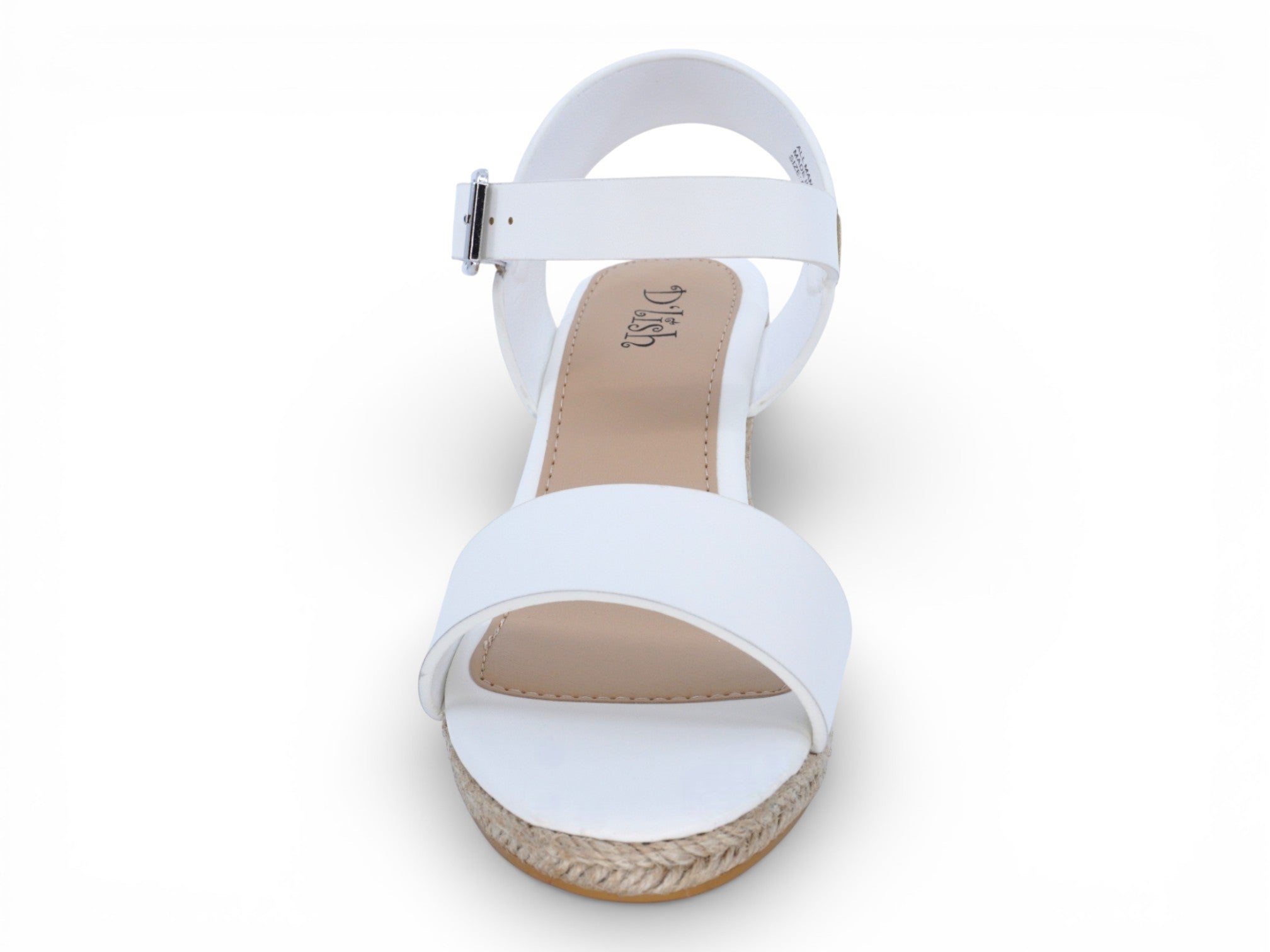 Women's White Espadrille Wedge