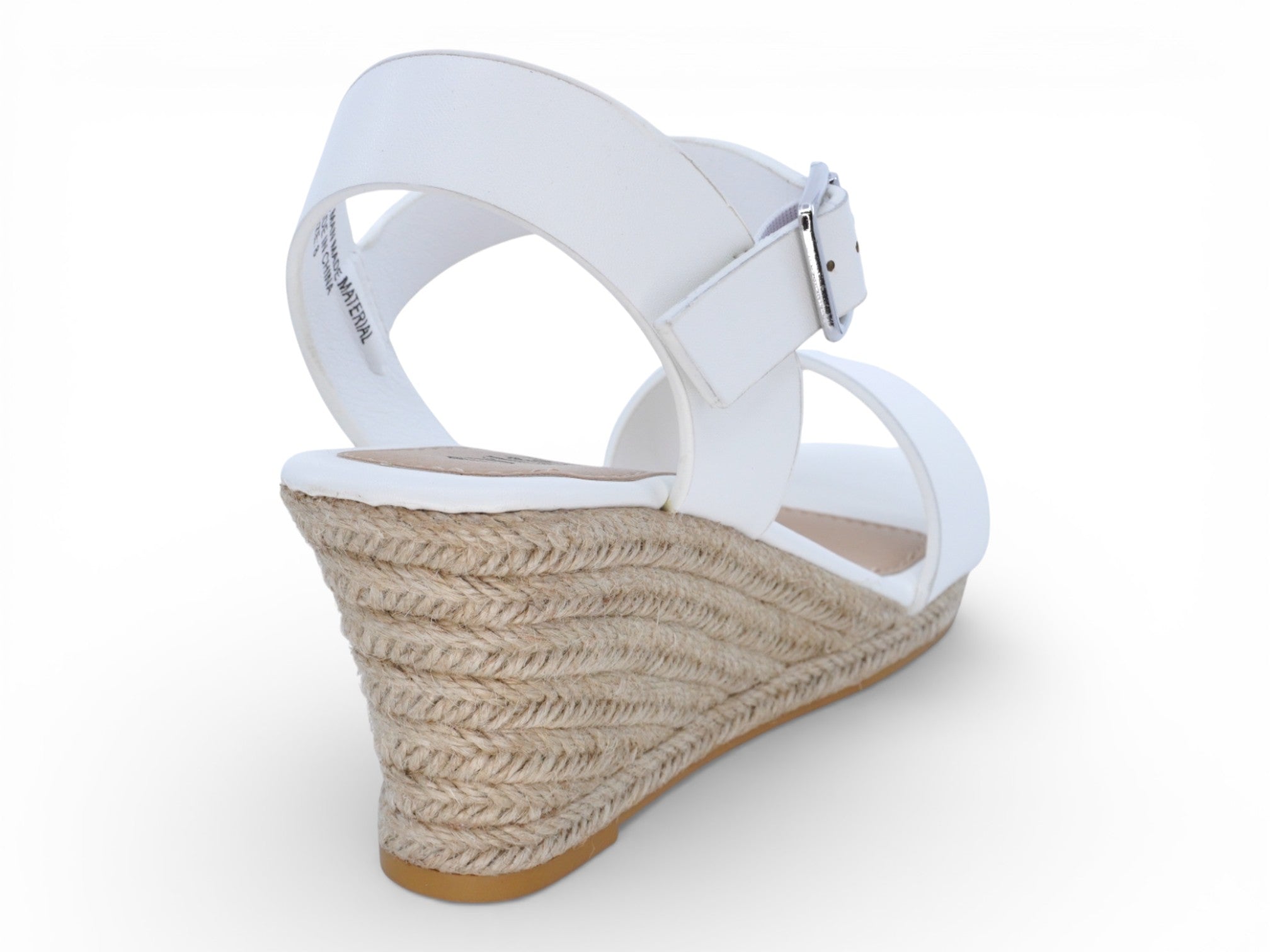 Women's White Espadrille Wedge