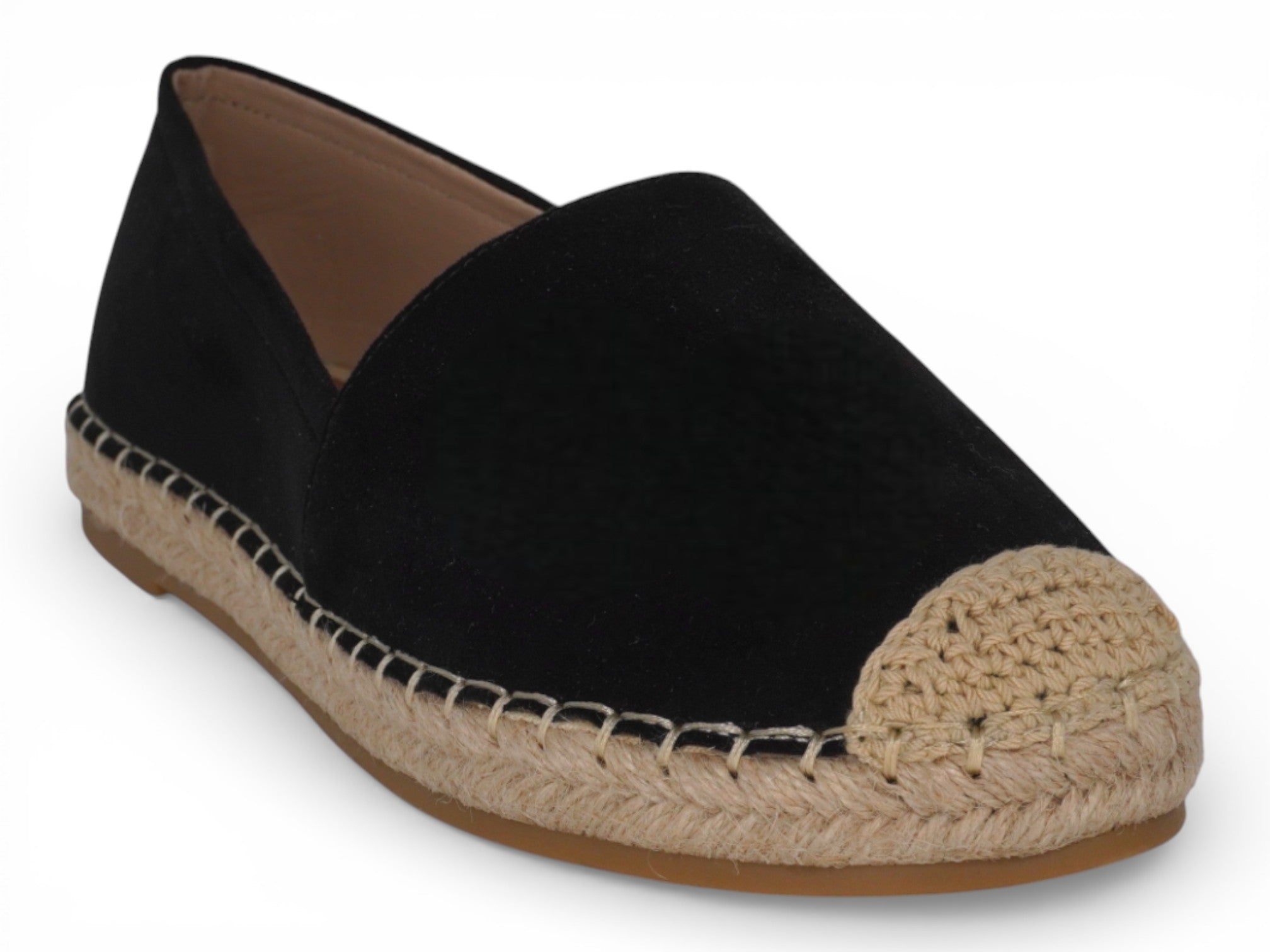 Women's Black Velour Shyla Espadrille