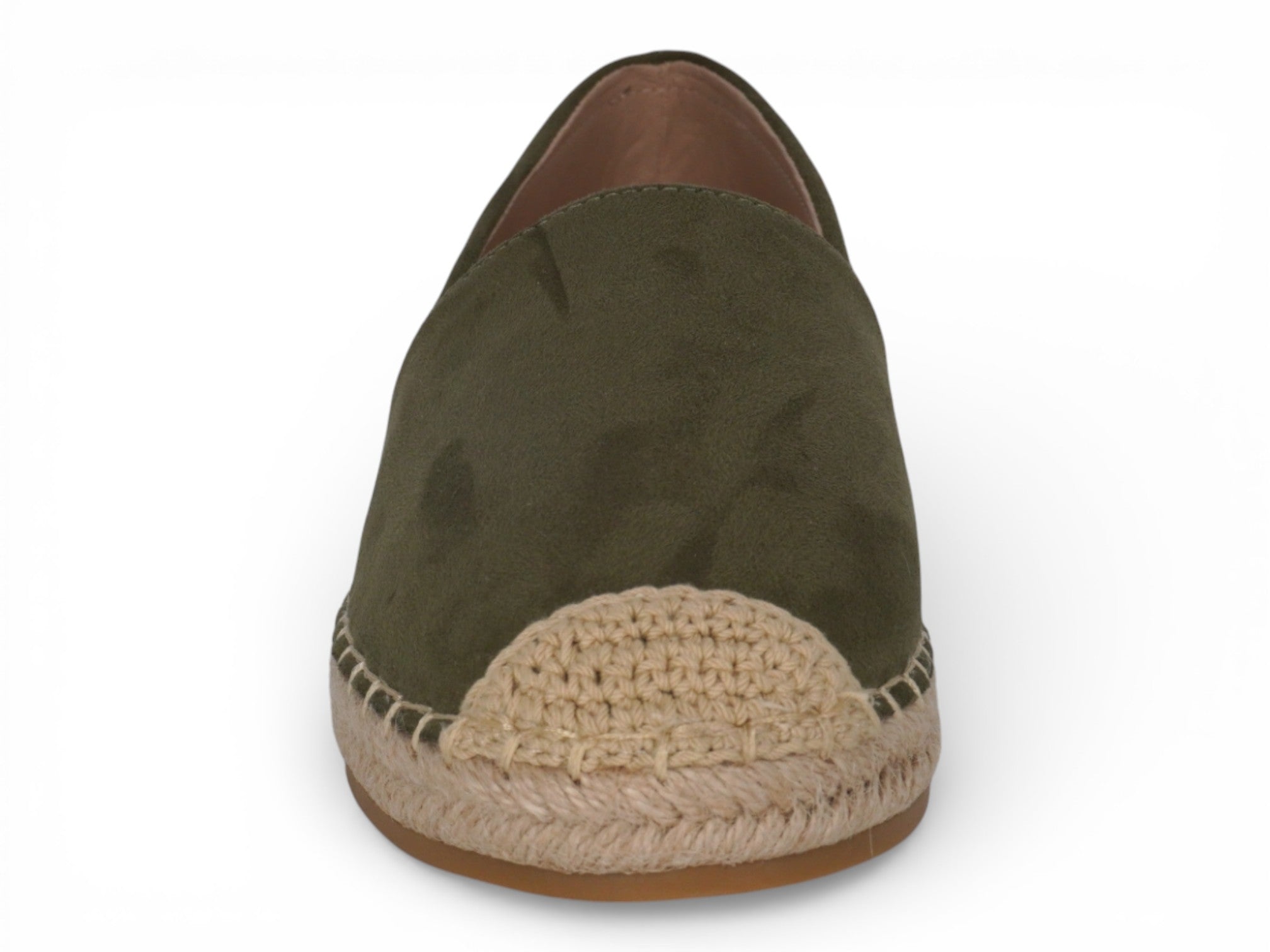Women's Olive Green Velour Shyla Espadrille