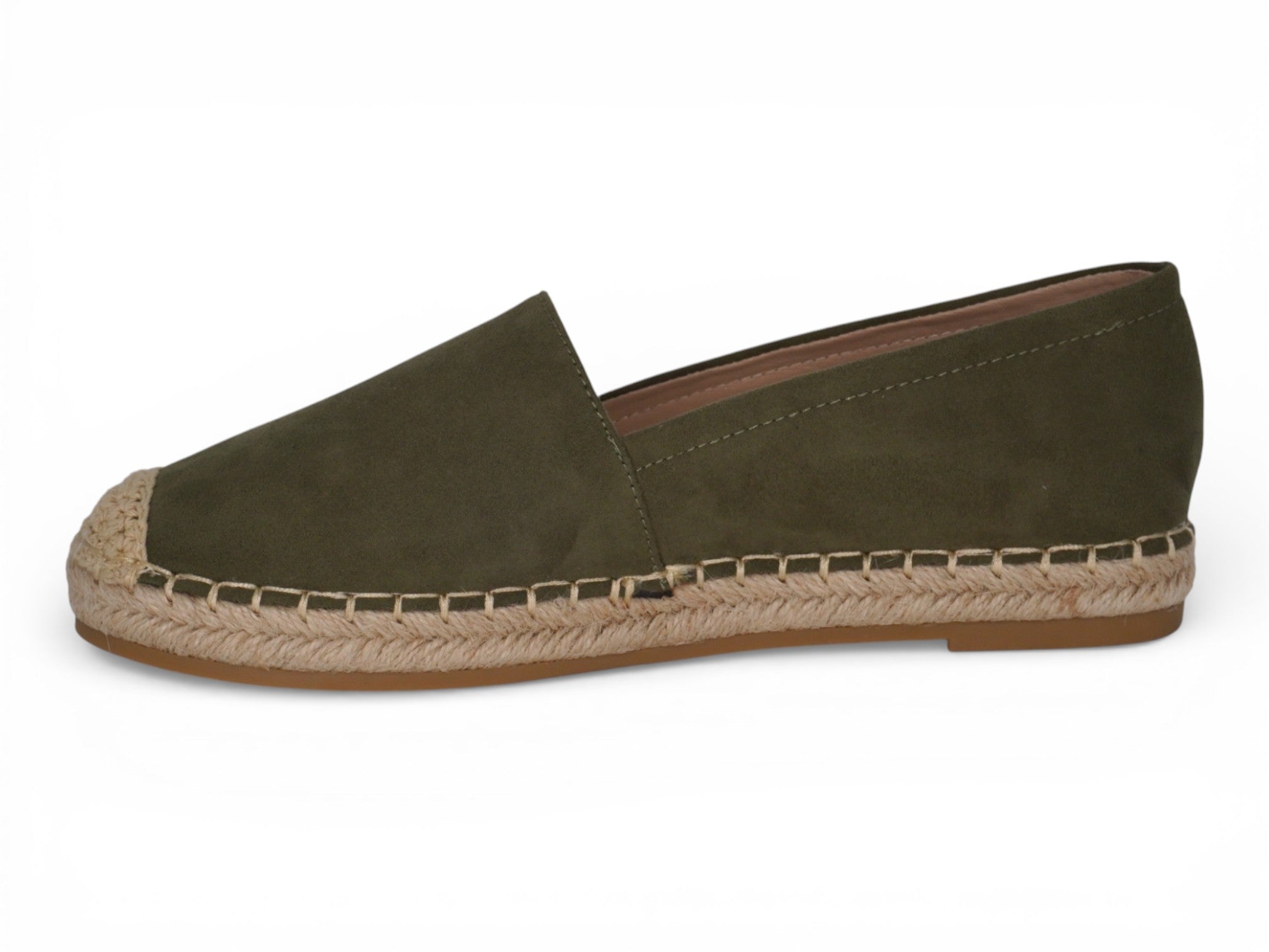 Women's Olive Green Velour Shyla Espadrille