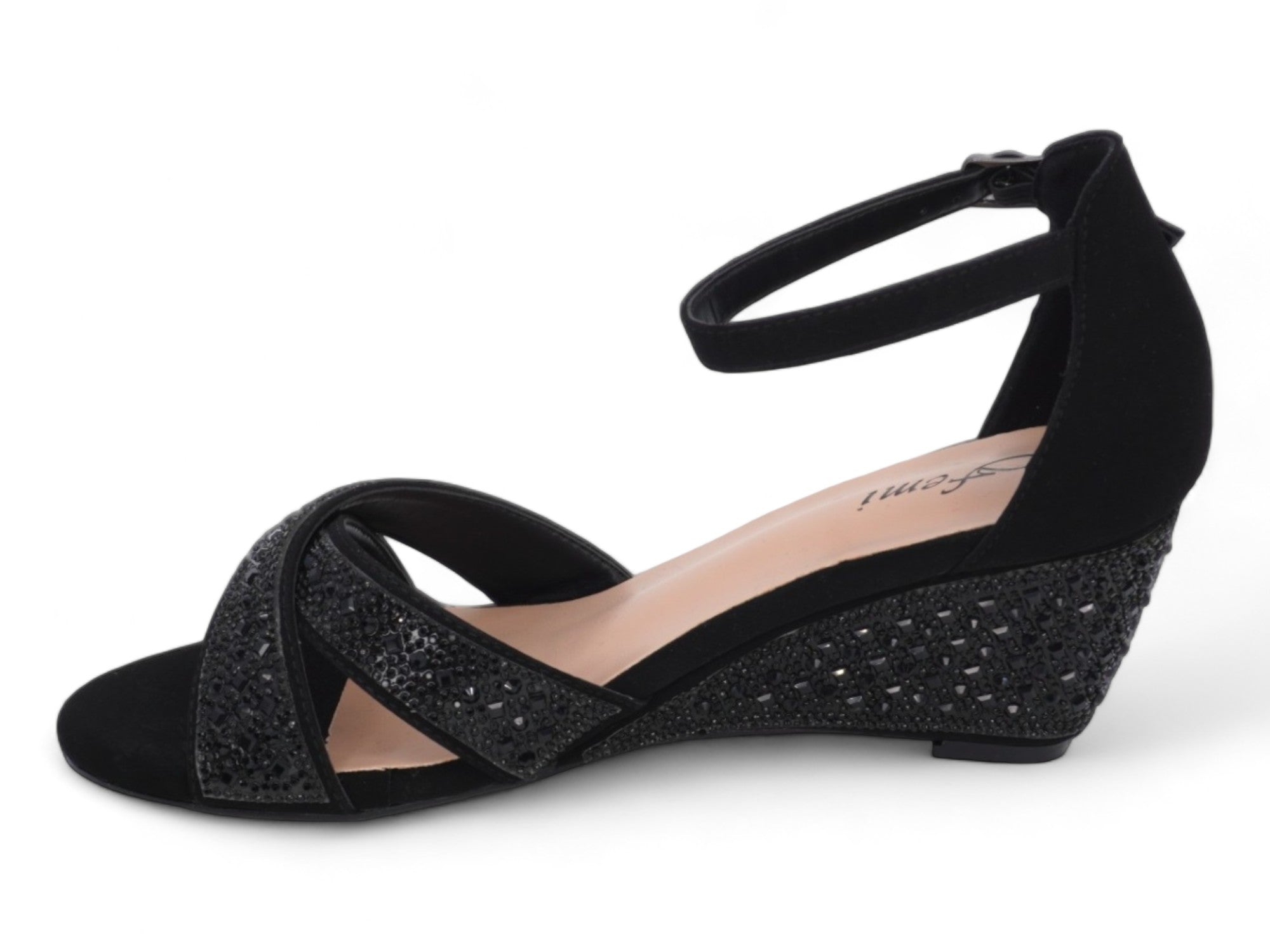 Women's Black Raven Wedge