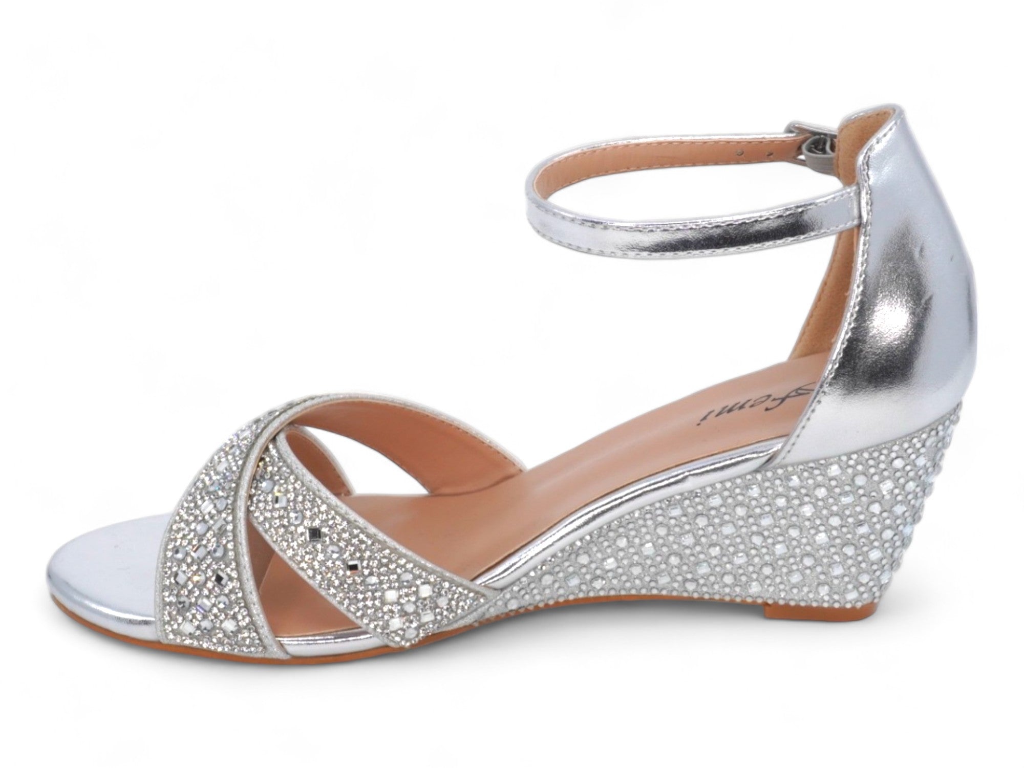 Women's Silver Raven Wedge