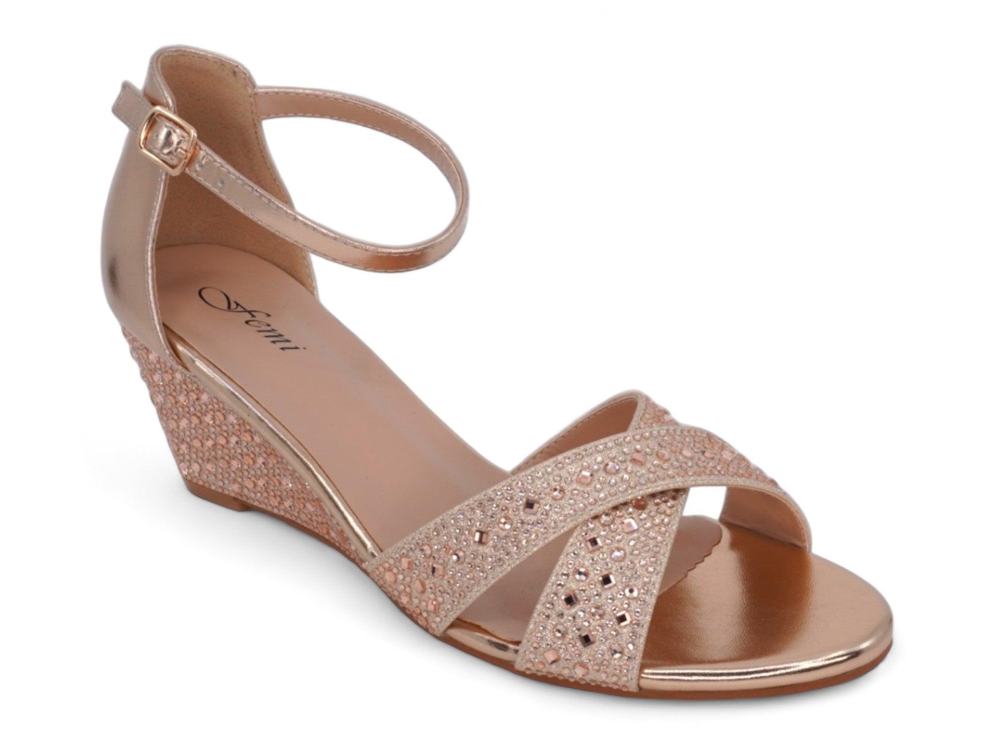 Women's Rose Gold Raven Wedge