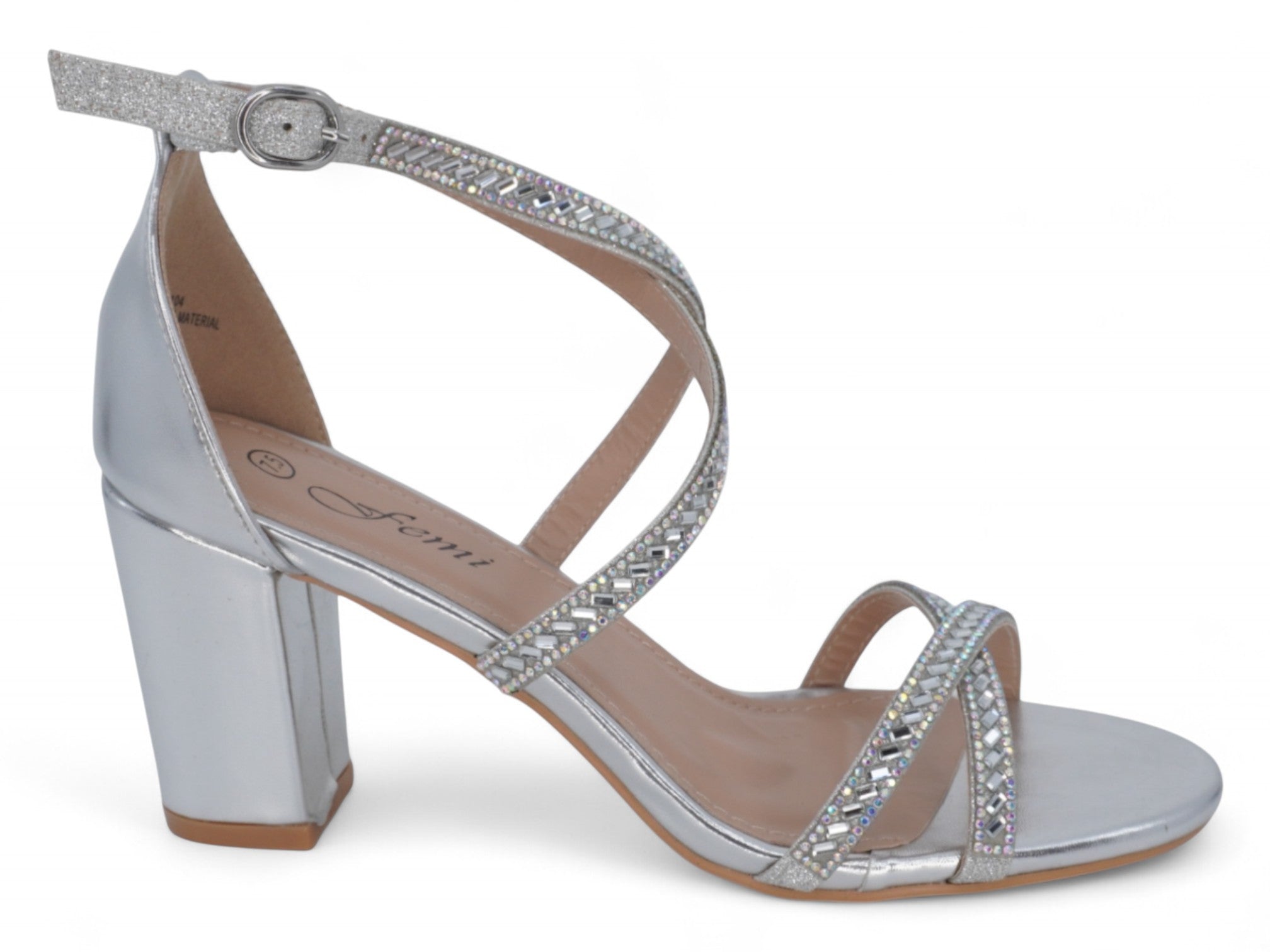 Women's Silver Carly Heel