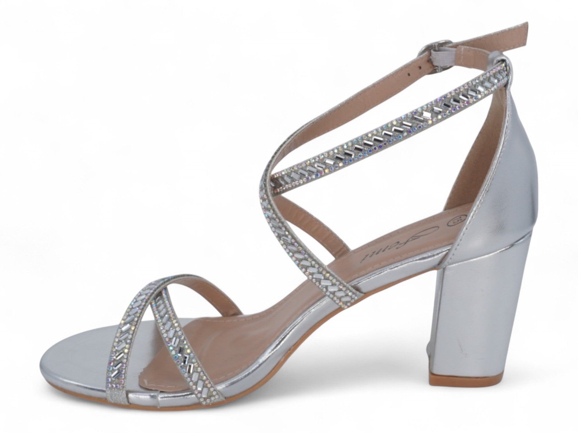 Women's Silver Carly Heel