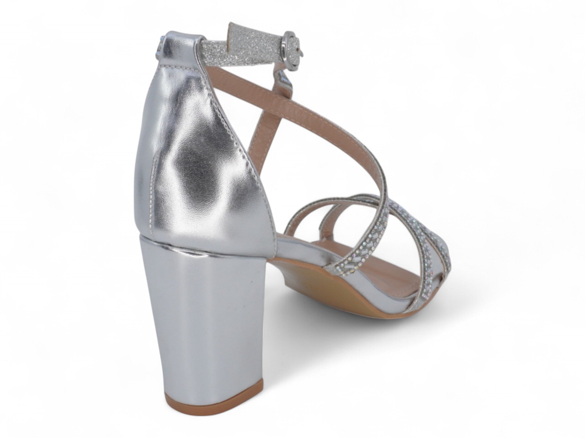 Women's Silver Carly Heel