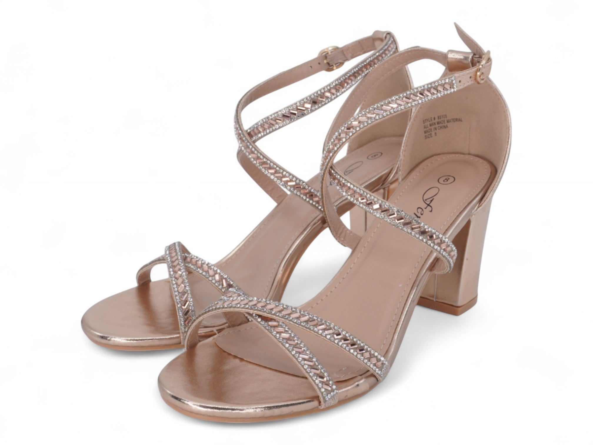Women's Rose Gold Carly Heel