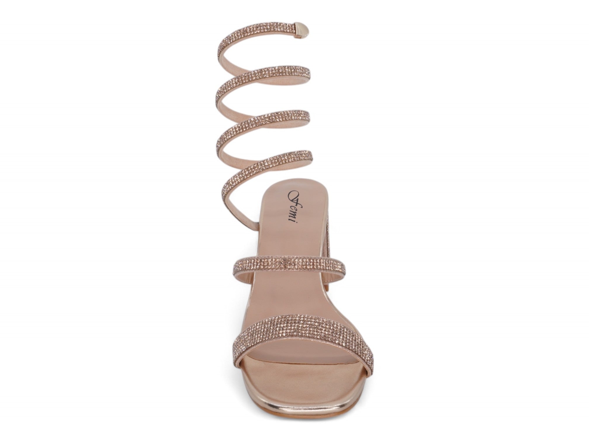 Women's Rose Gold Lennox Spiral Heel