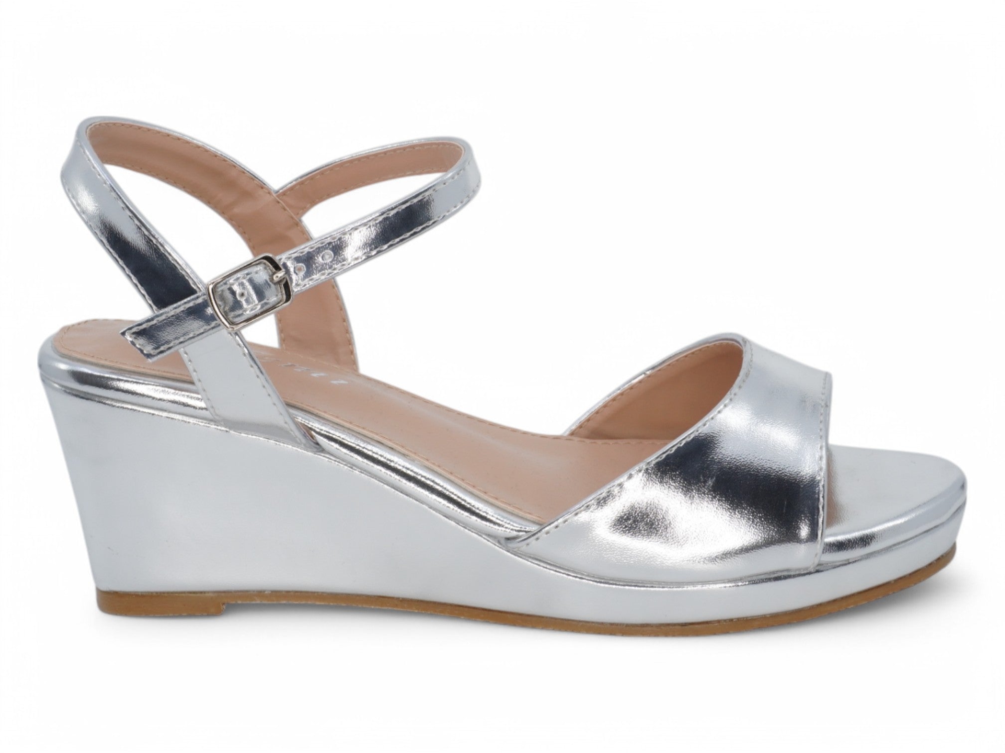 Women's Silver Leah Wedge