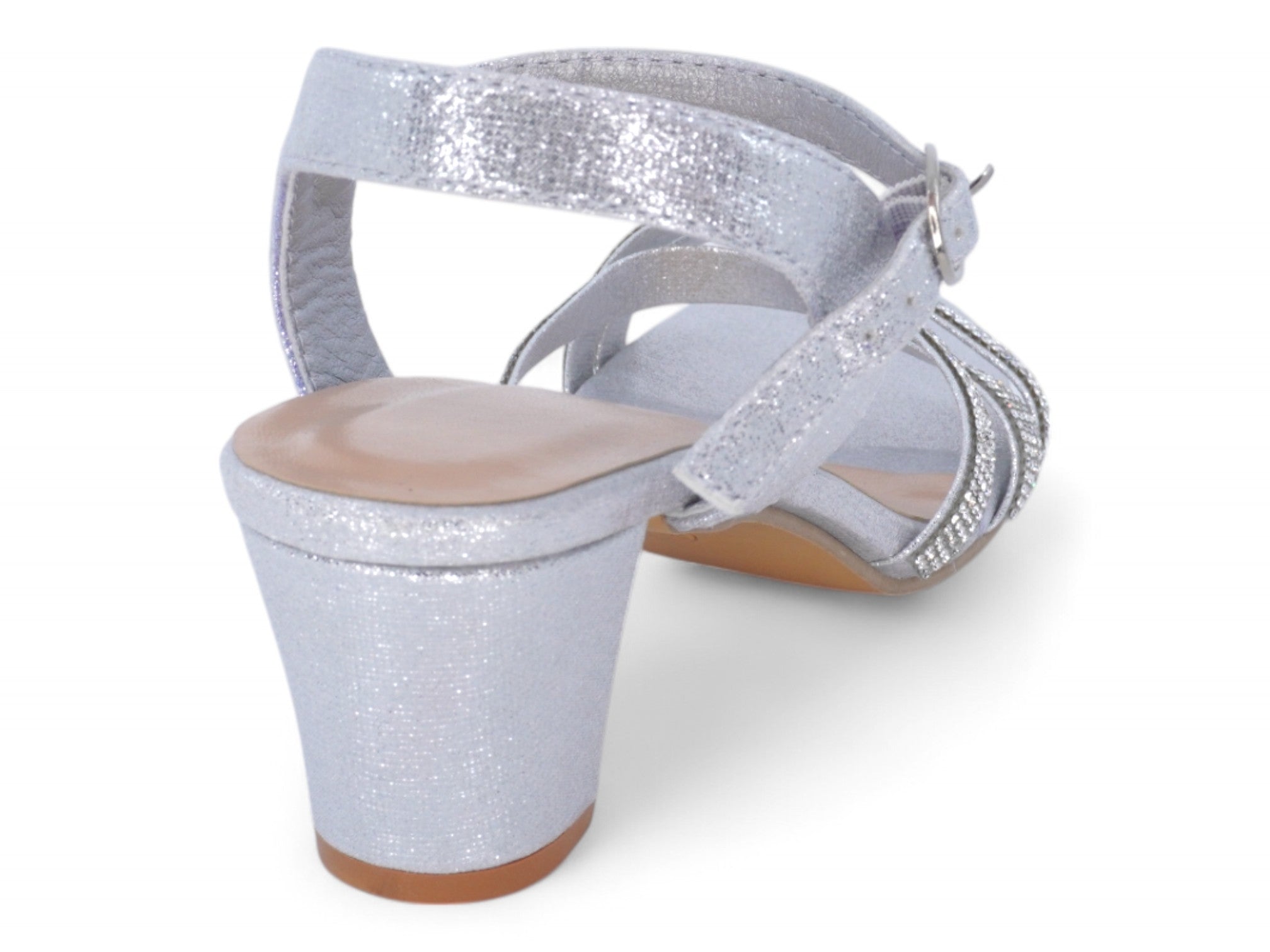 Women's Silver Jessica Heel