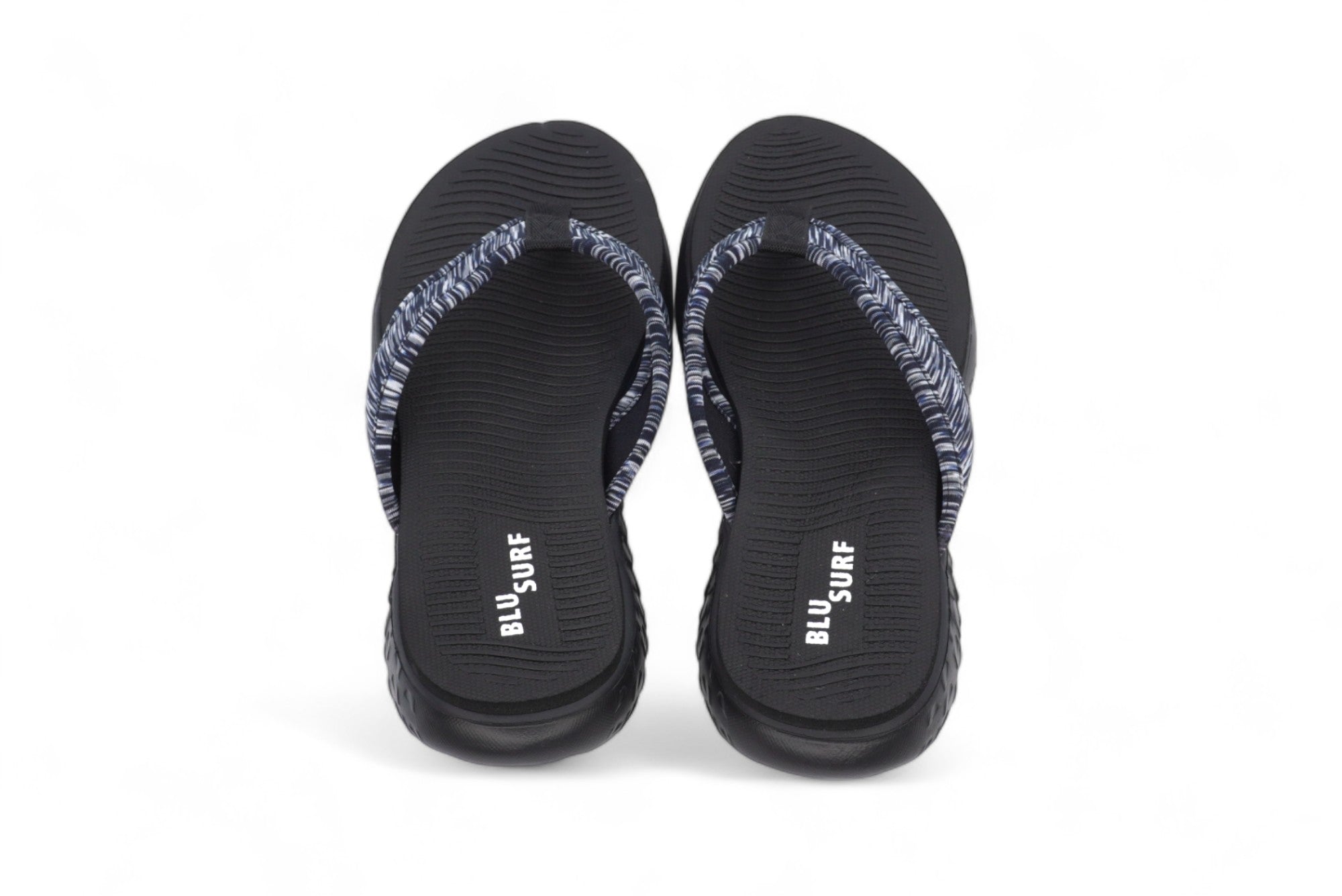 Women's Black & Gray Comfort Flip Flop