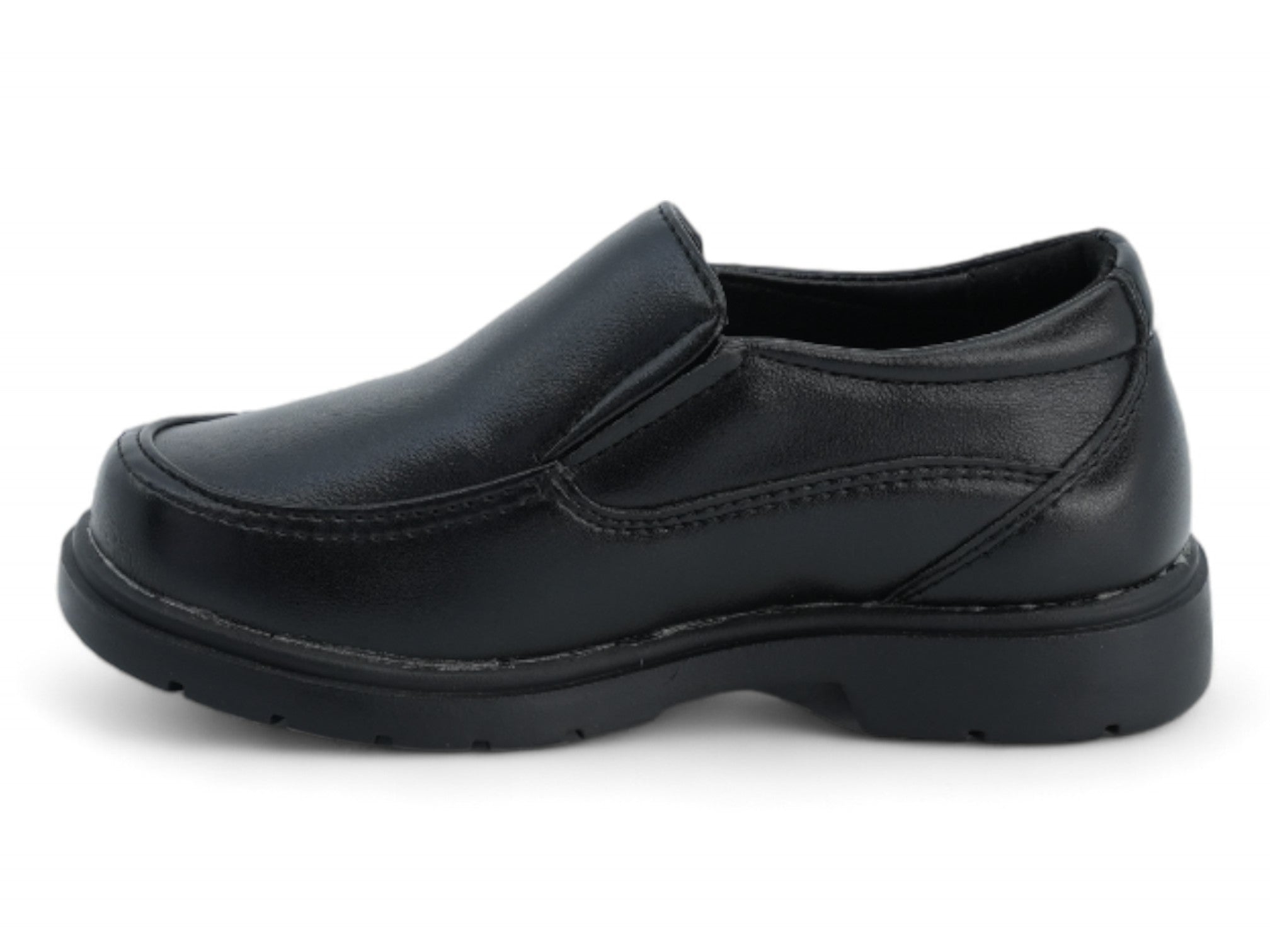 Boys' Black Peter Slip On School Shoe