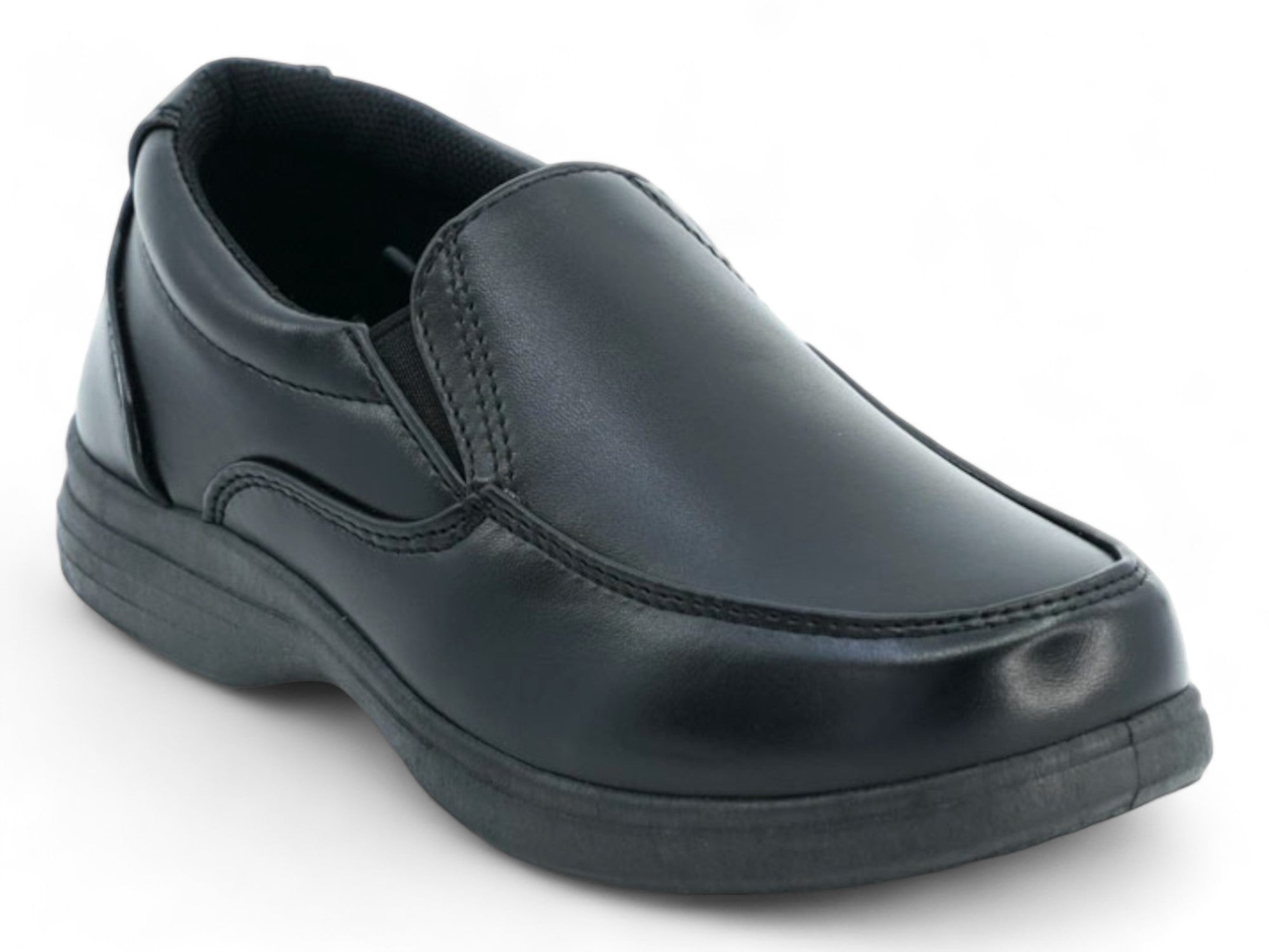 Boys' Black French Toast Slip On Dress Shoe