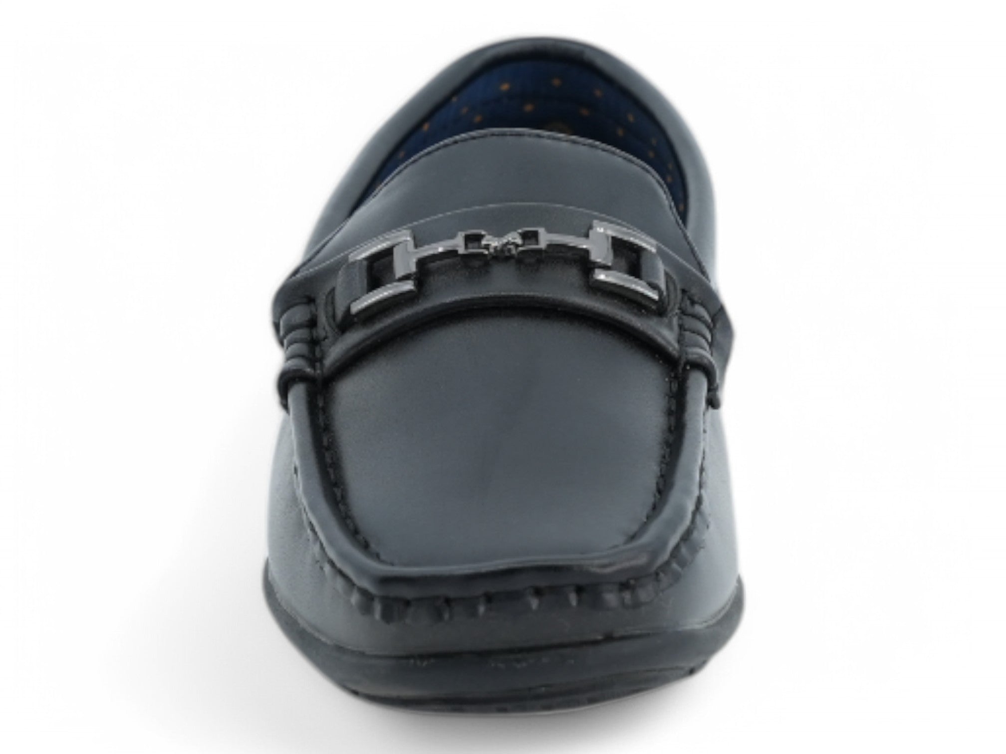 Boys' Black Orlan Moccasin Slip On