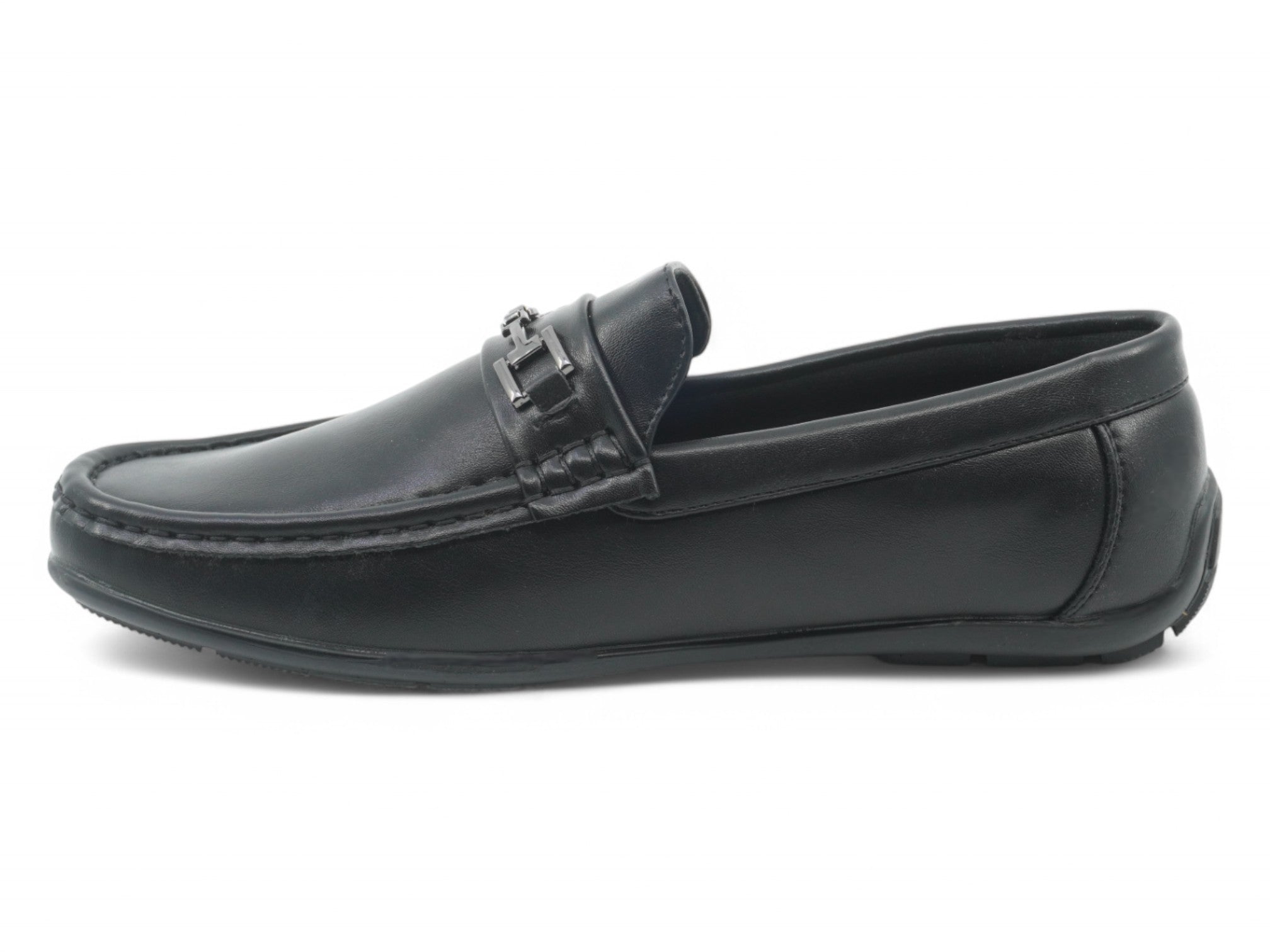 Black Orlan Moccasin Slip On