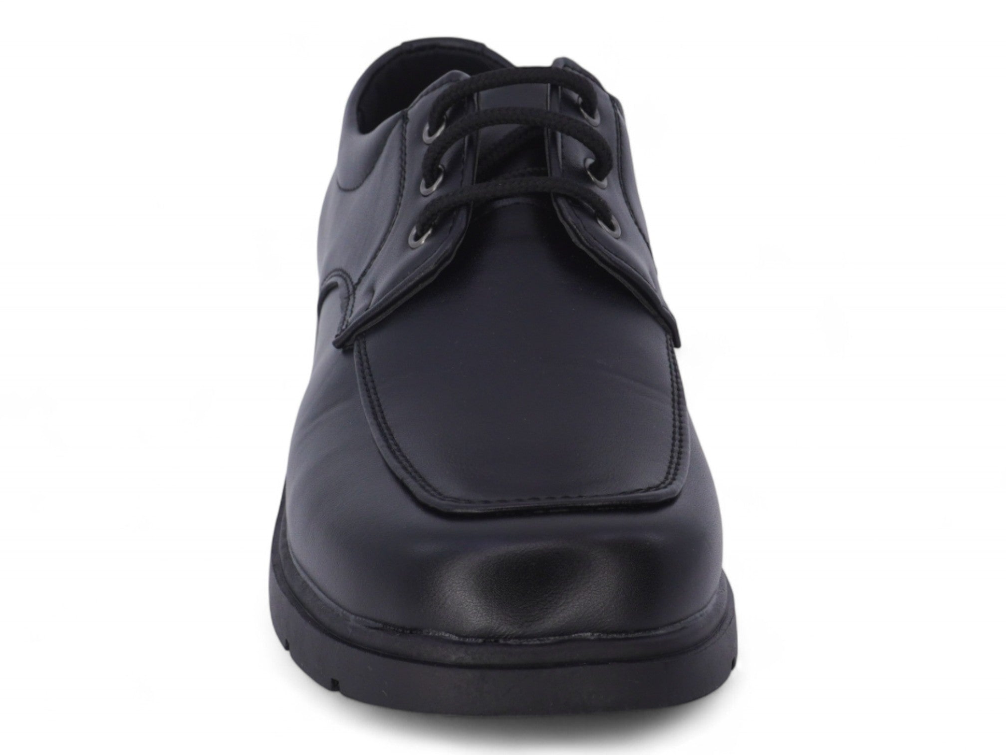 Black Henry Lace Up School Shoe