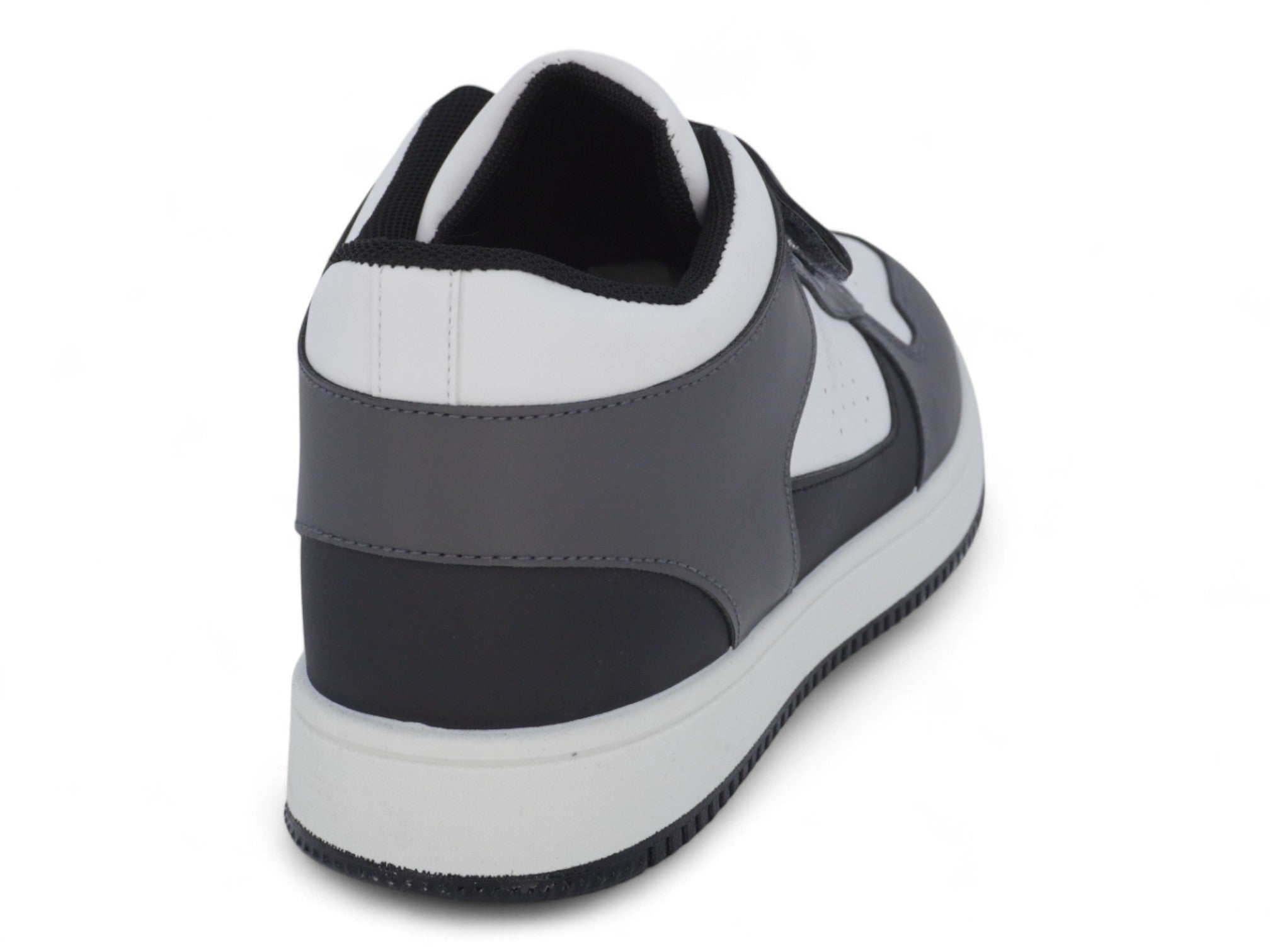 Toddler Black & Gray Mid Top Sneaker
